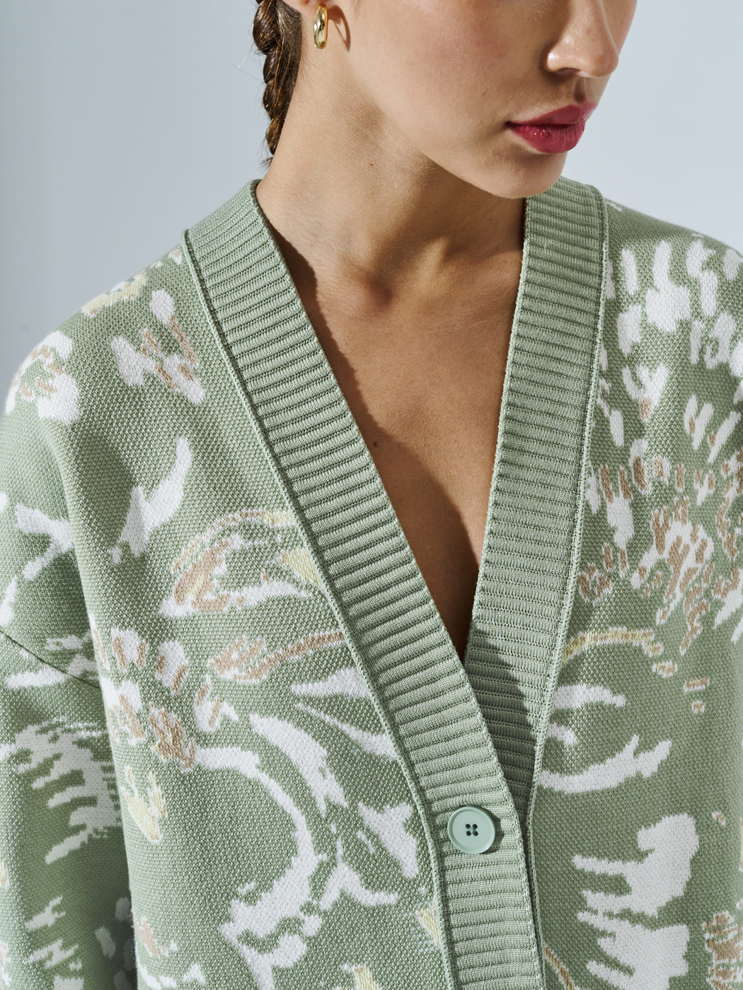 Гарда кардиган трикотажный (оливковый, 44-46)