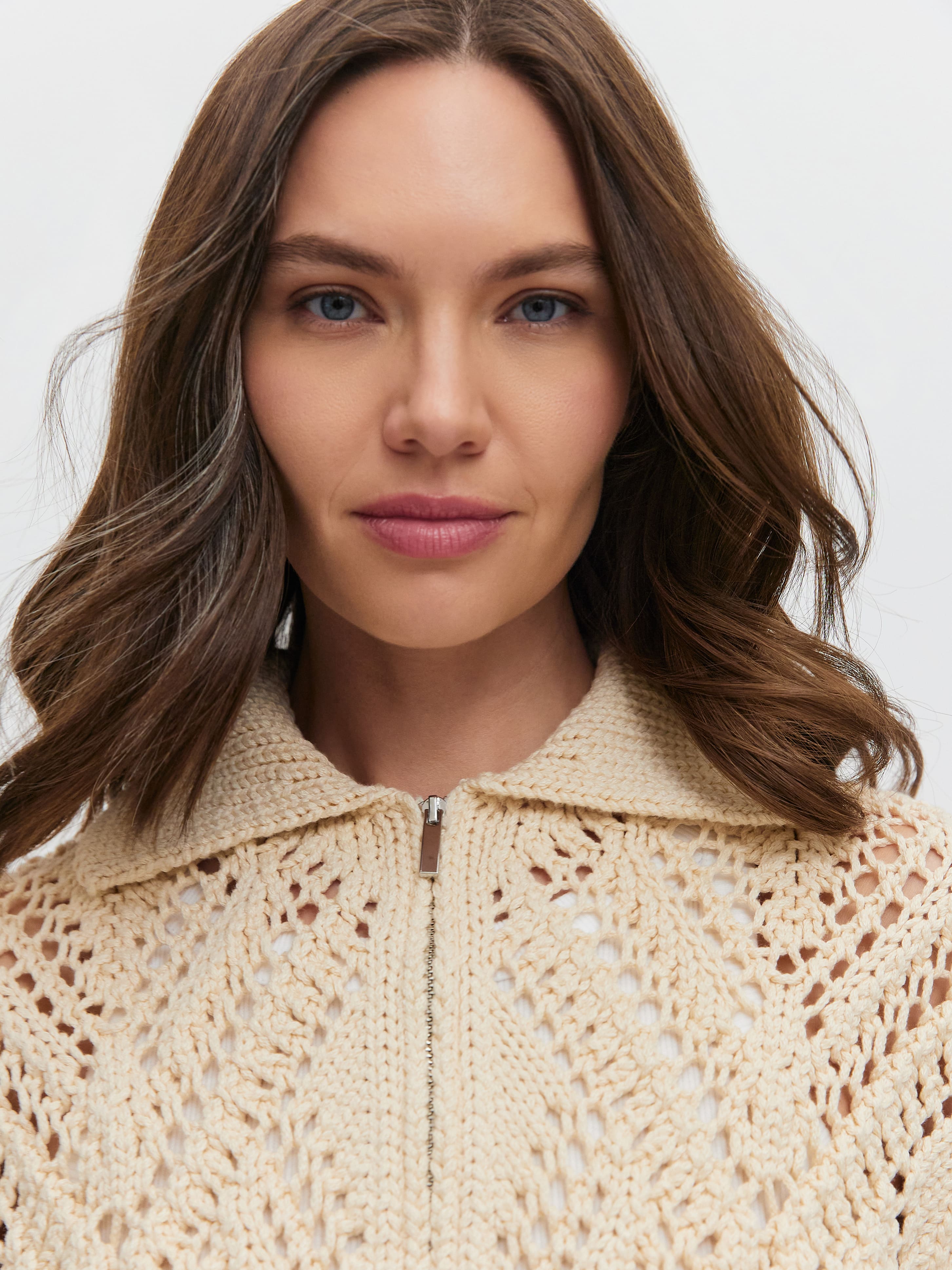 Риччи джемпер (бомбер) трикотажный (кремовый, 44-46)