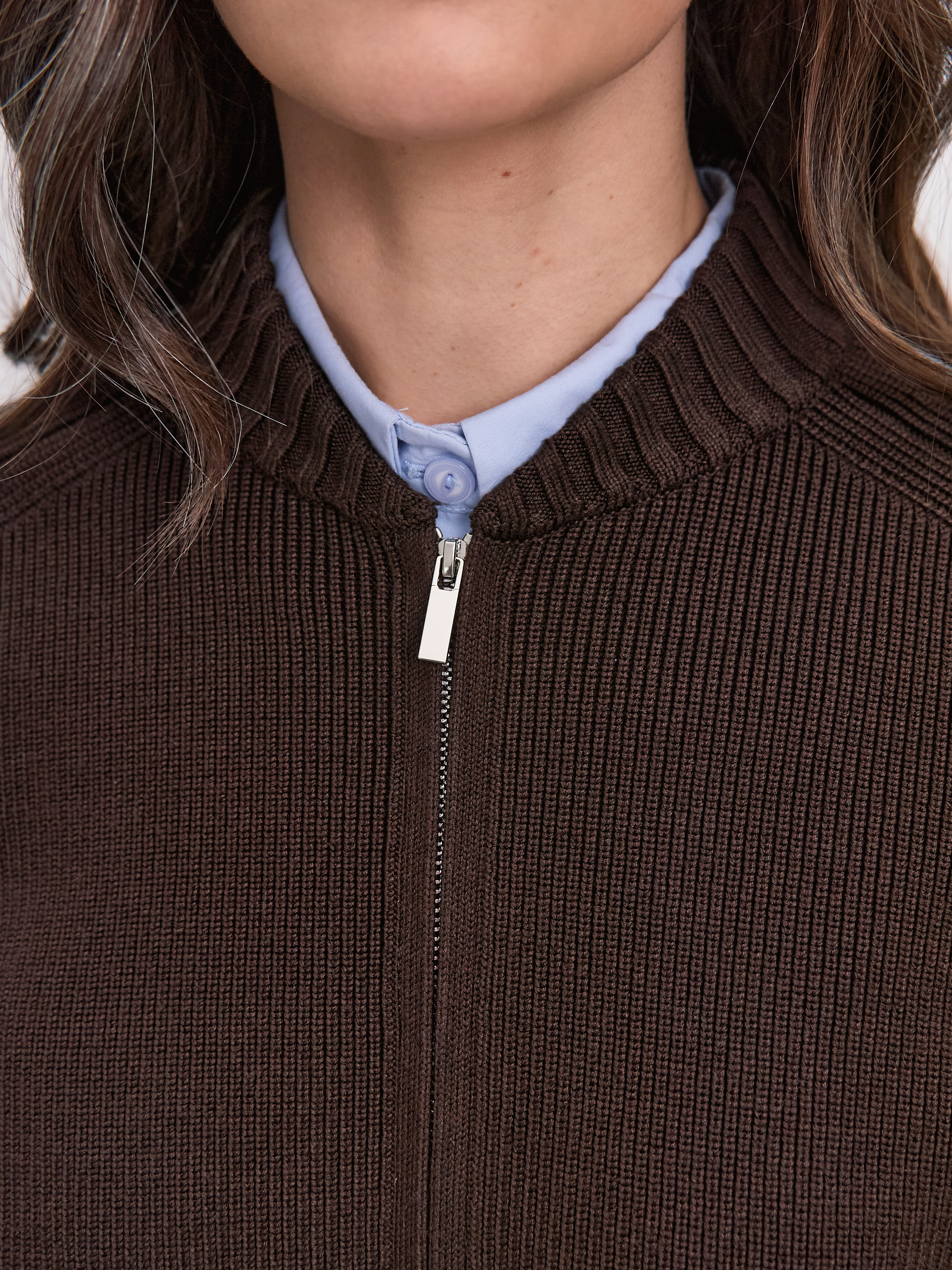 Энджел джемпер (бомбер) трикотажный (шоколадный, 44-46)