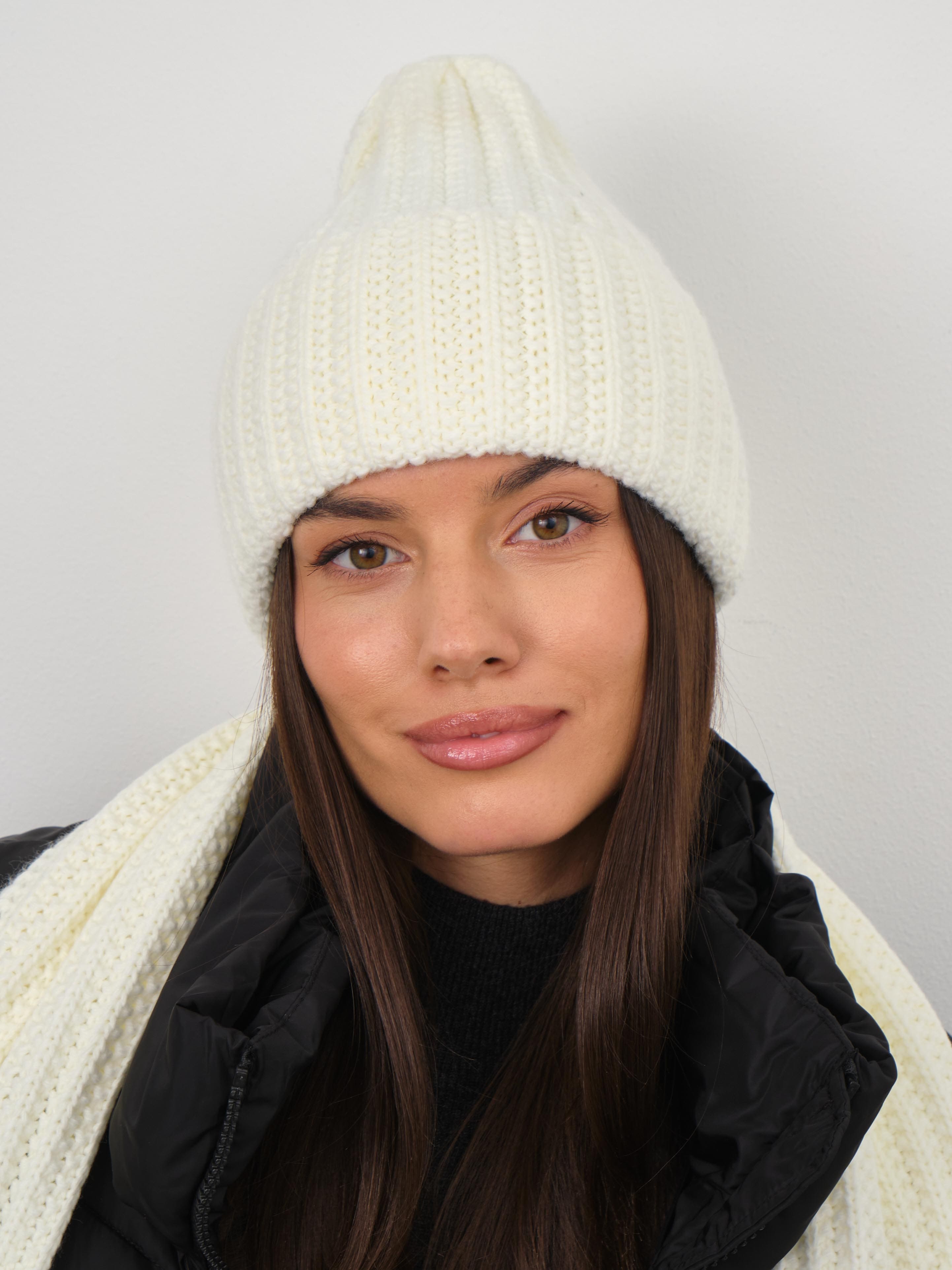 Черри шапка трикотажная (белый, 56-58)