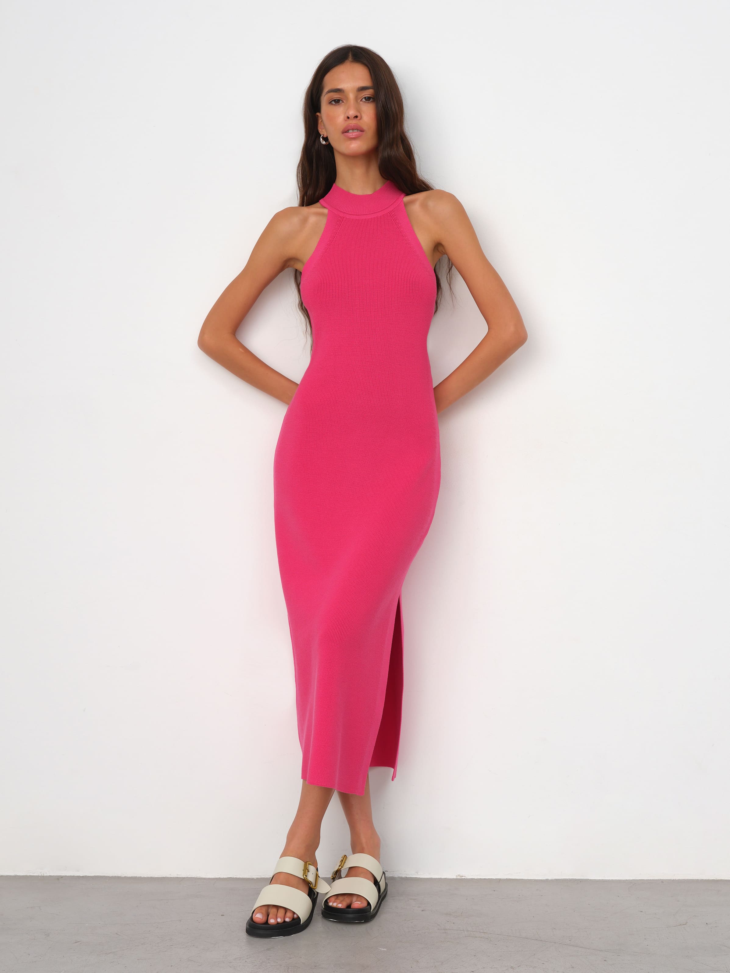 Розарио платье трикотажное (фуксия, 44-46)