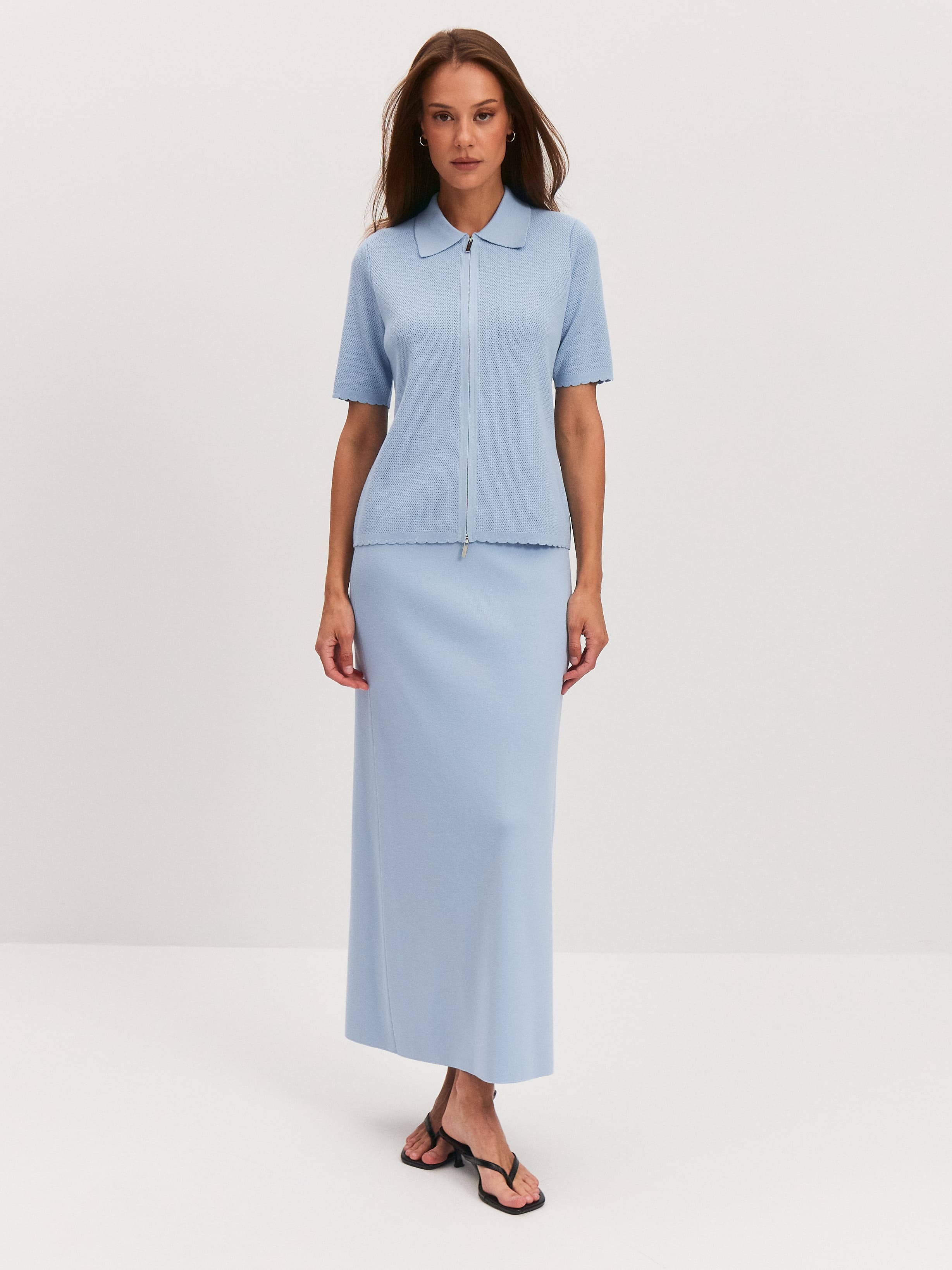 Равена жакет трикотажный (голубой, 44-46)