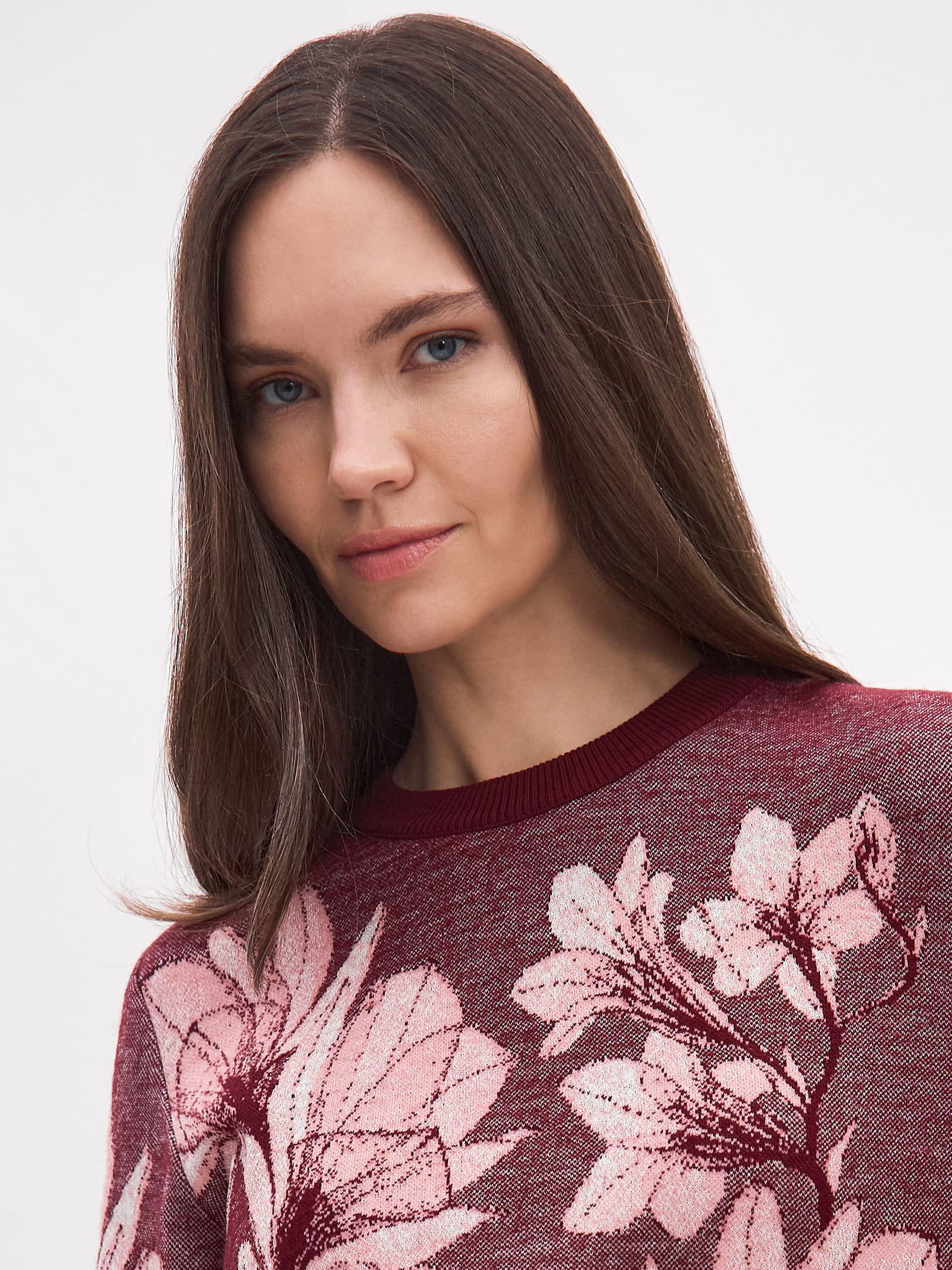 Лилу джемпер трикотажный (бордо, 44-46)