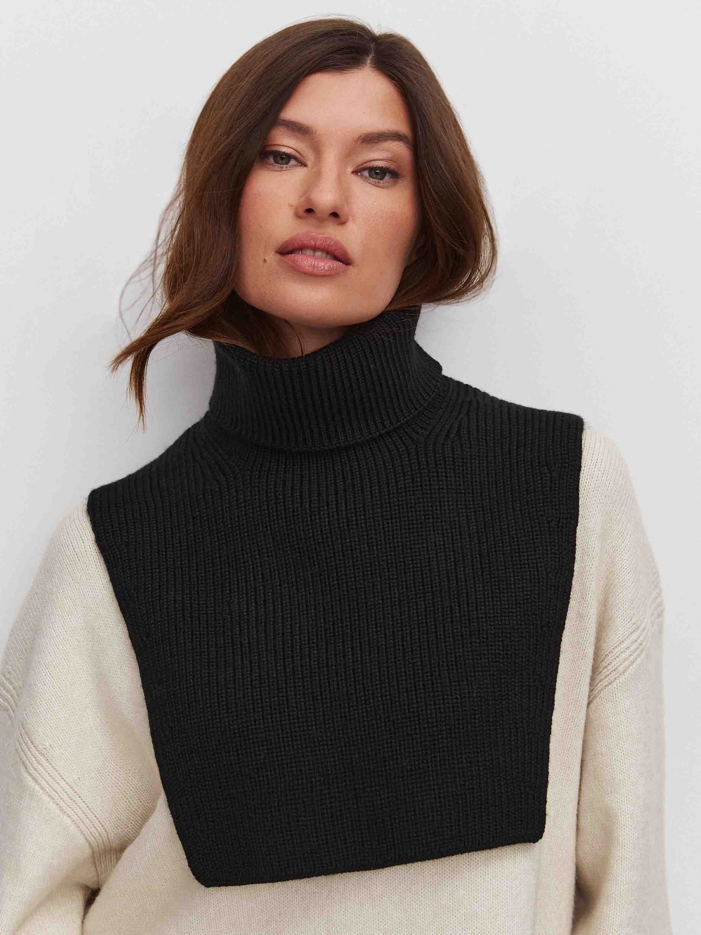 Катимо манишка трикотажная (черный)