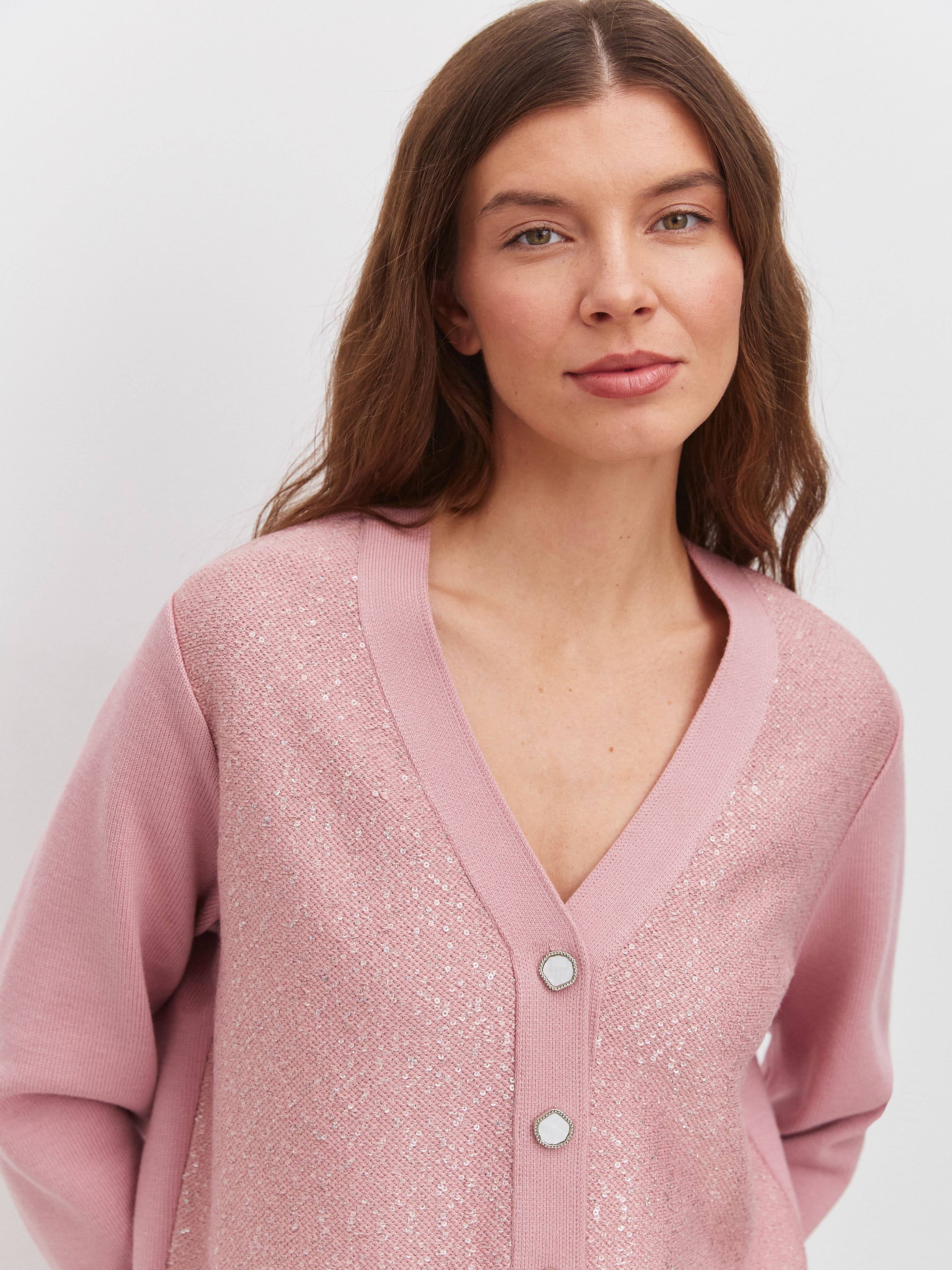 Дюна кардиган трикотажный (темно-розовый, 44-46)