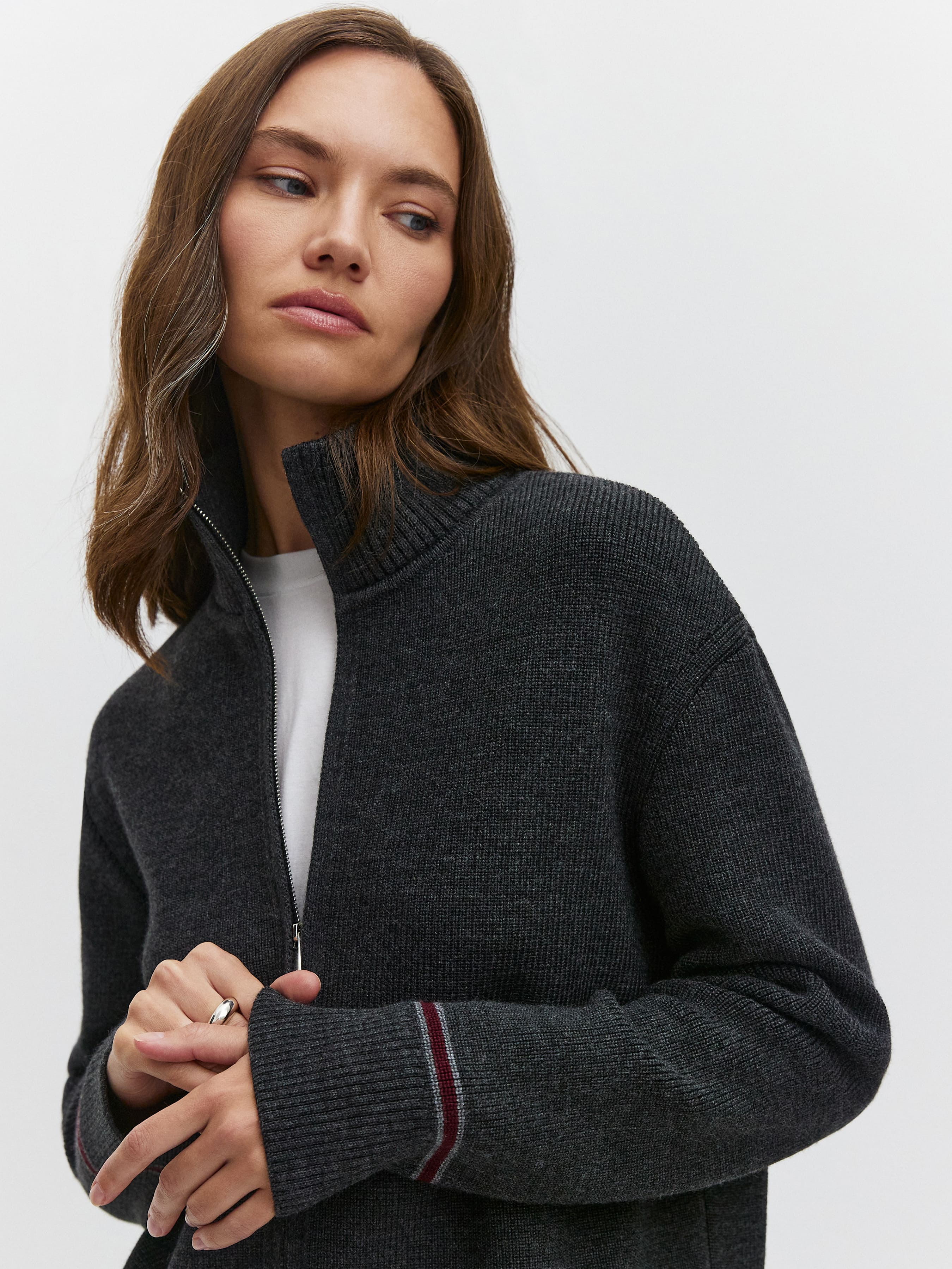 Азимут джемпер трикотажный (темно-серый, 44-46)