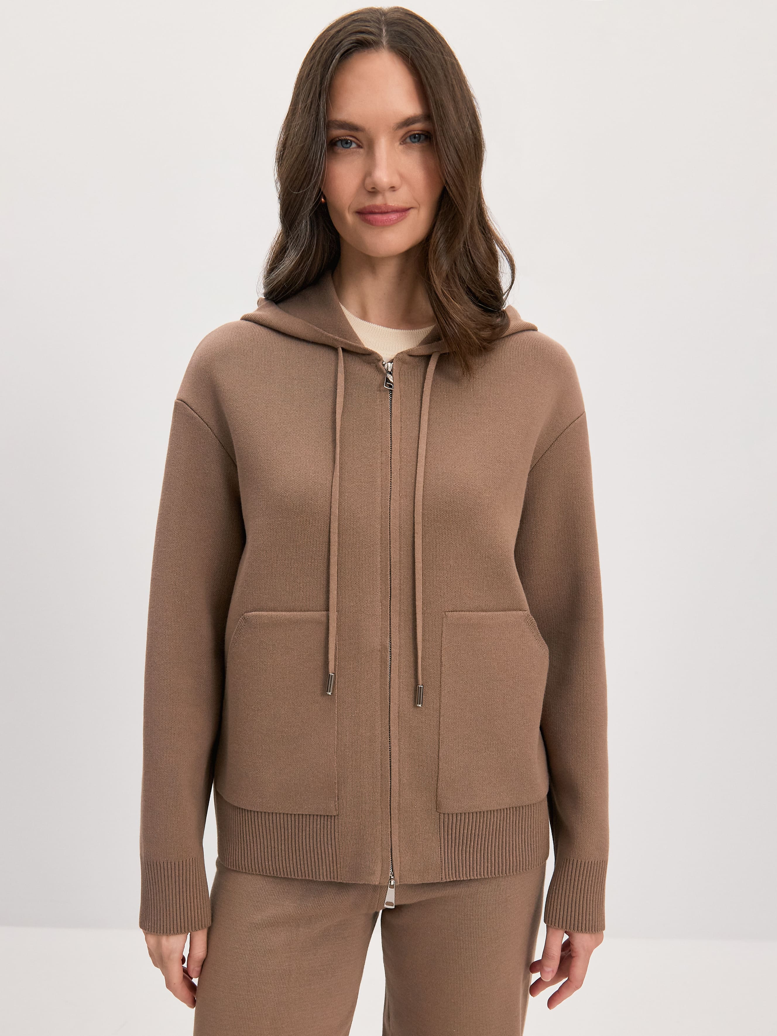 Паула джемпер (бомбер) трикотажный (какао, 44-46)