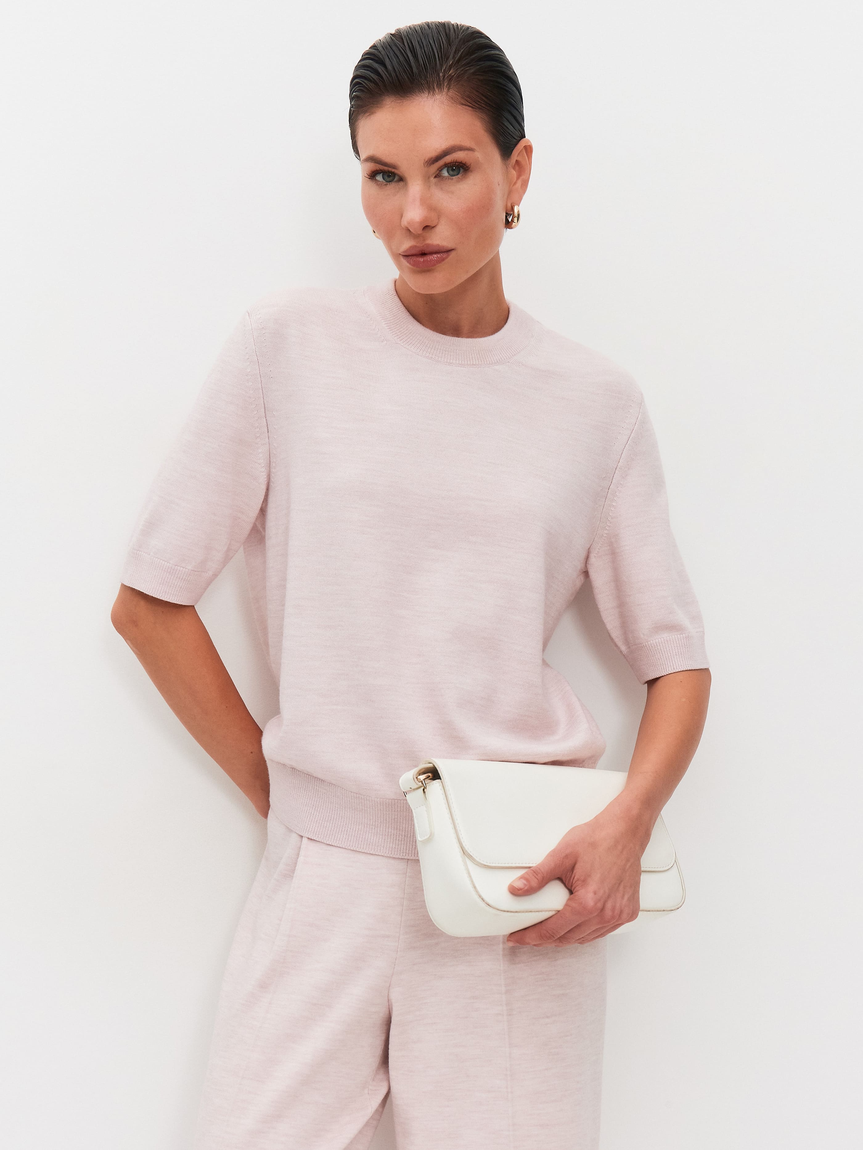 Юджин джемпер трикотажный (бледно-розовый, 44-46)