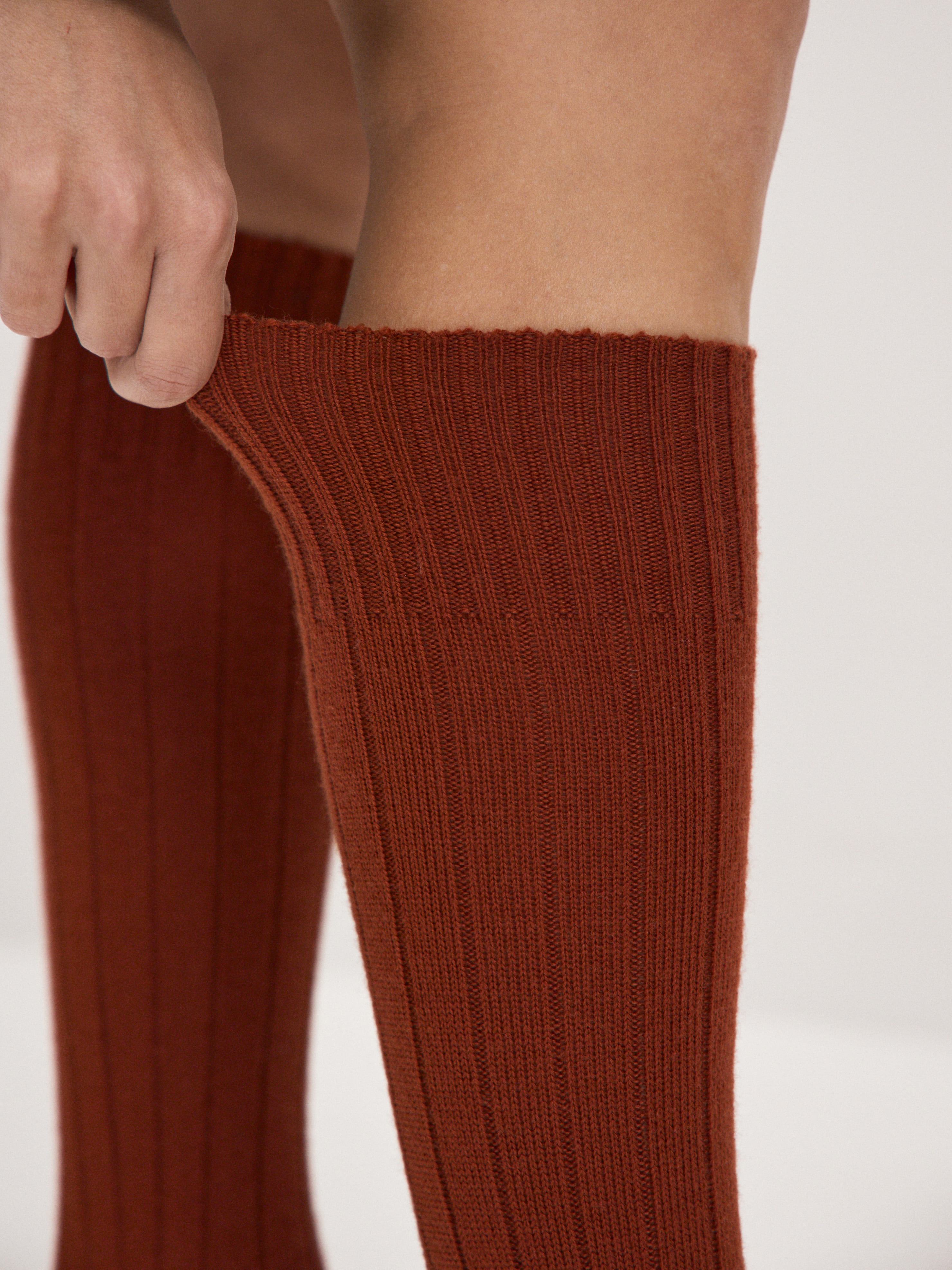 Гольфы трикотажные Степ (терракотовый, 36-40)