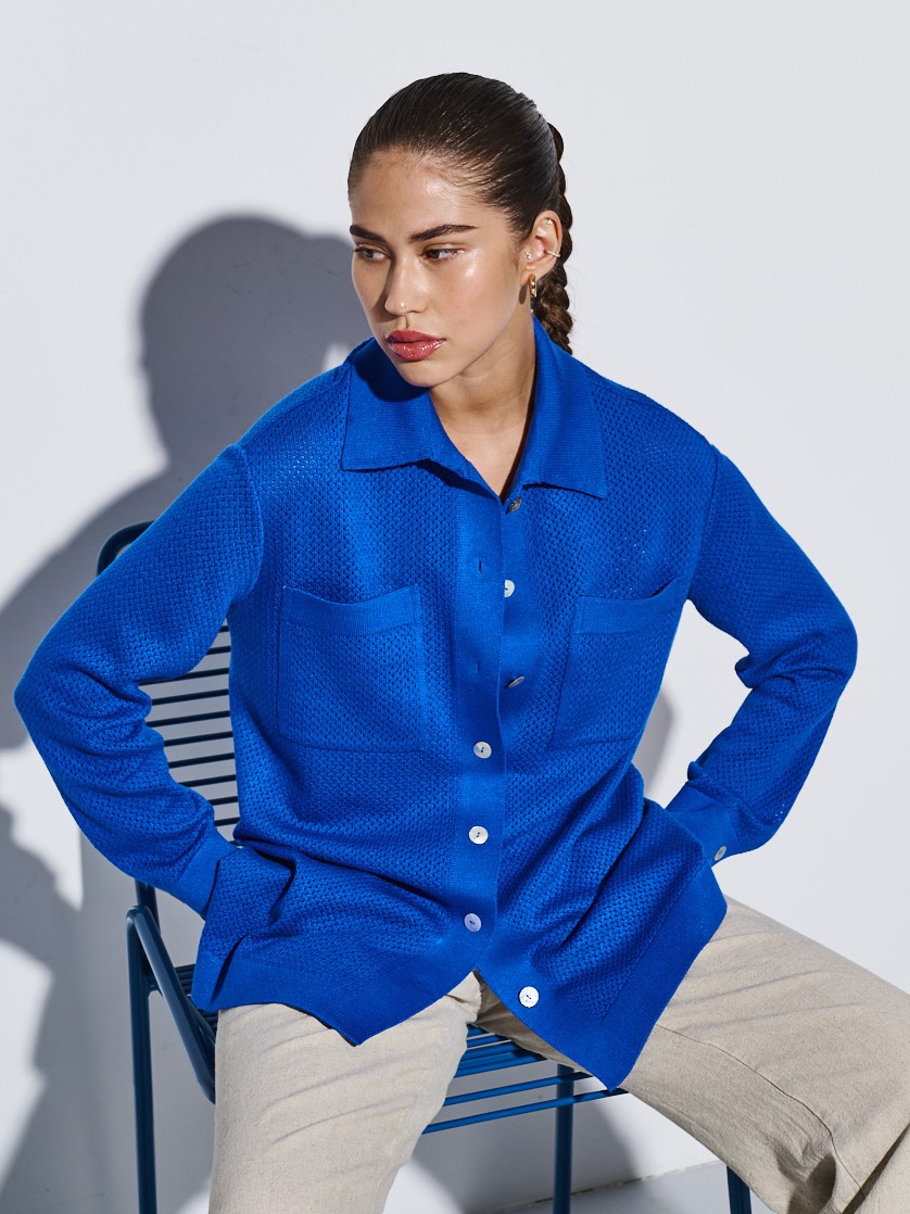 Джули кардиган трикотажный (ультрамарин, 44-46)