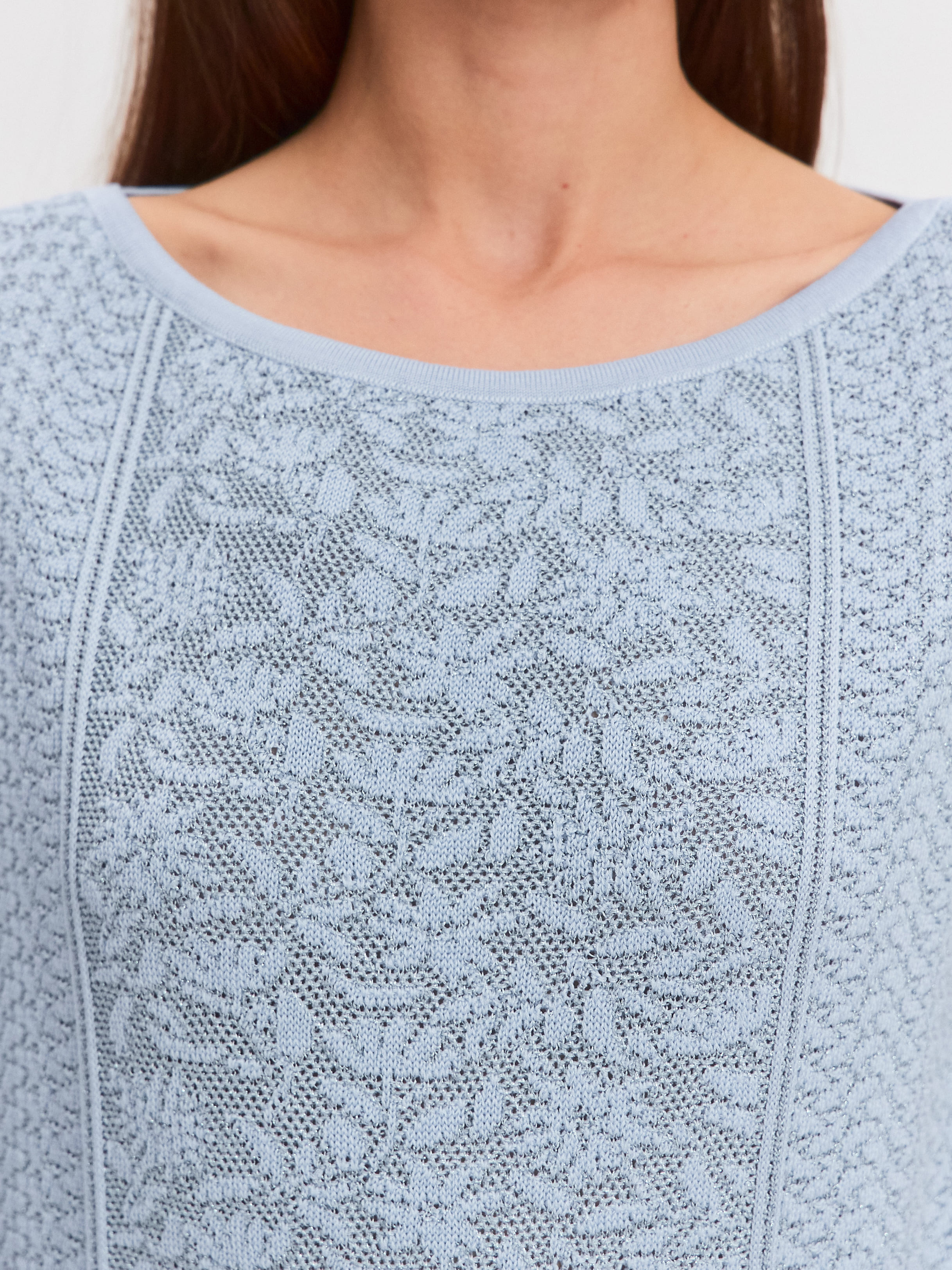 Шарлиз1 джемпер трикотажный (голубой, 44-46)