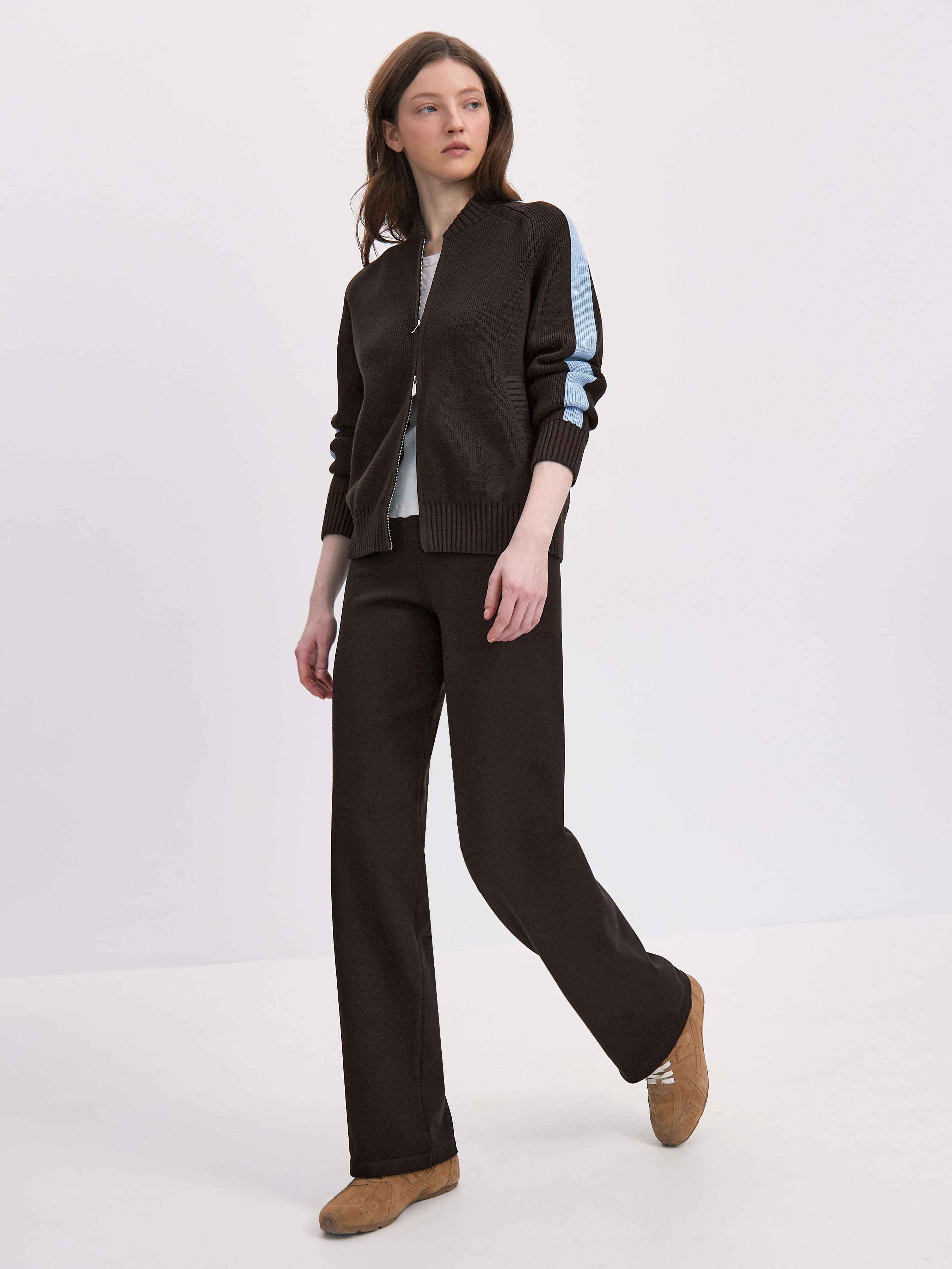 Меркури брюки трикотажные (шоколадный, 44-46/164-170)