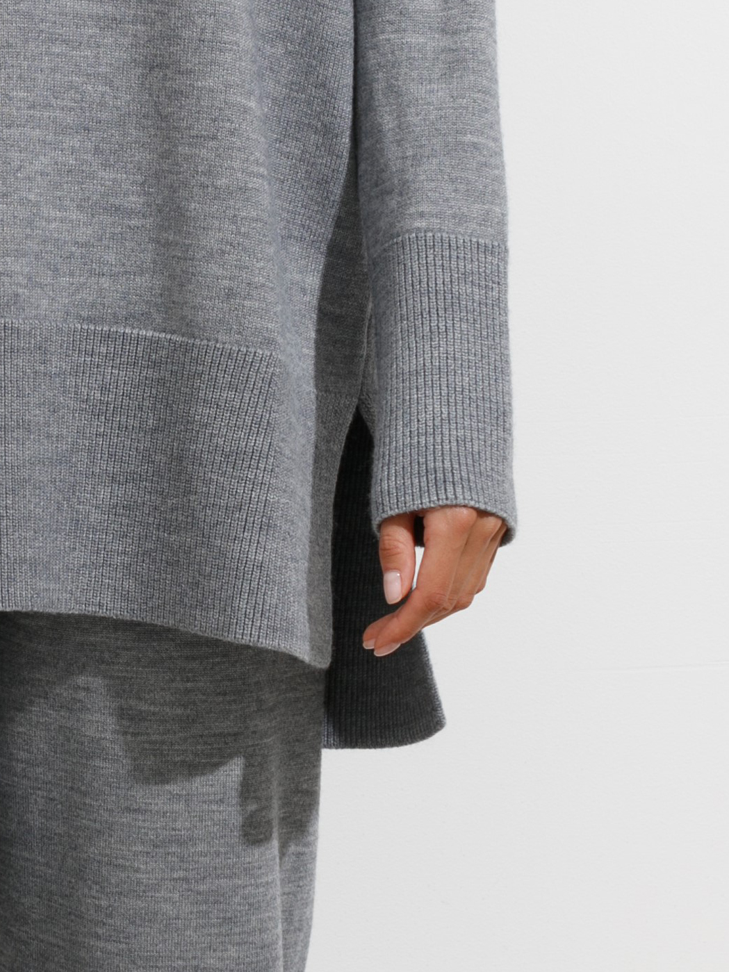 Сатурн джемпер трикотажный (серый меланж, 44-46)