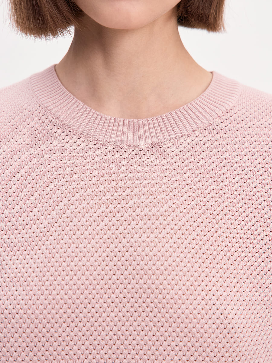 Элмонд джемпер (футболка) трикотажный (пудровый, 44-46)