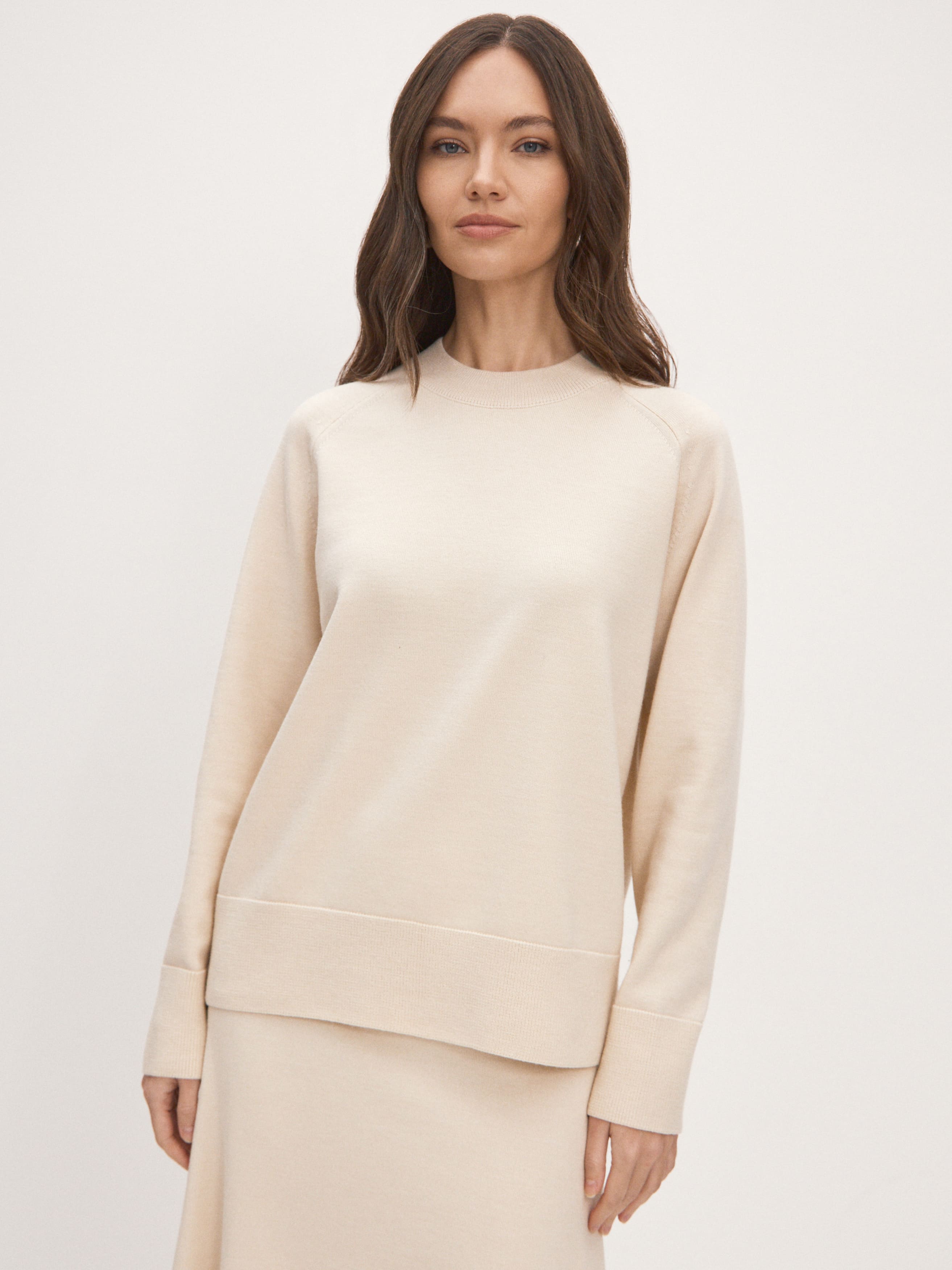 Сеул джемпер трикотажный (кремовый, 44-46)