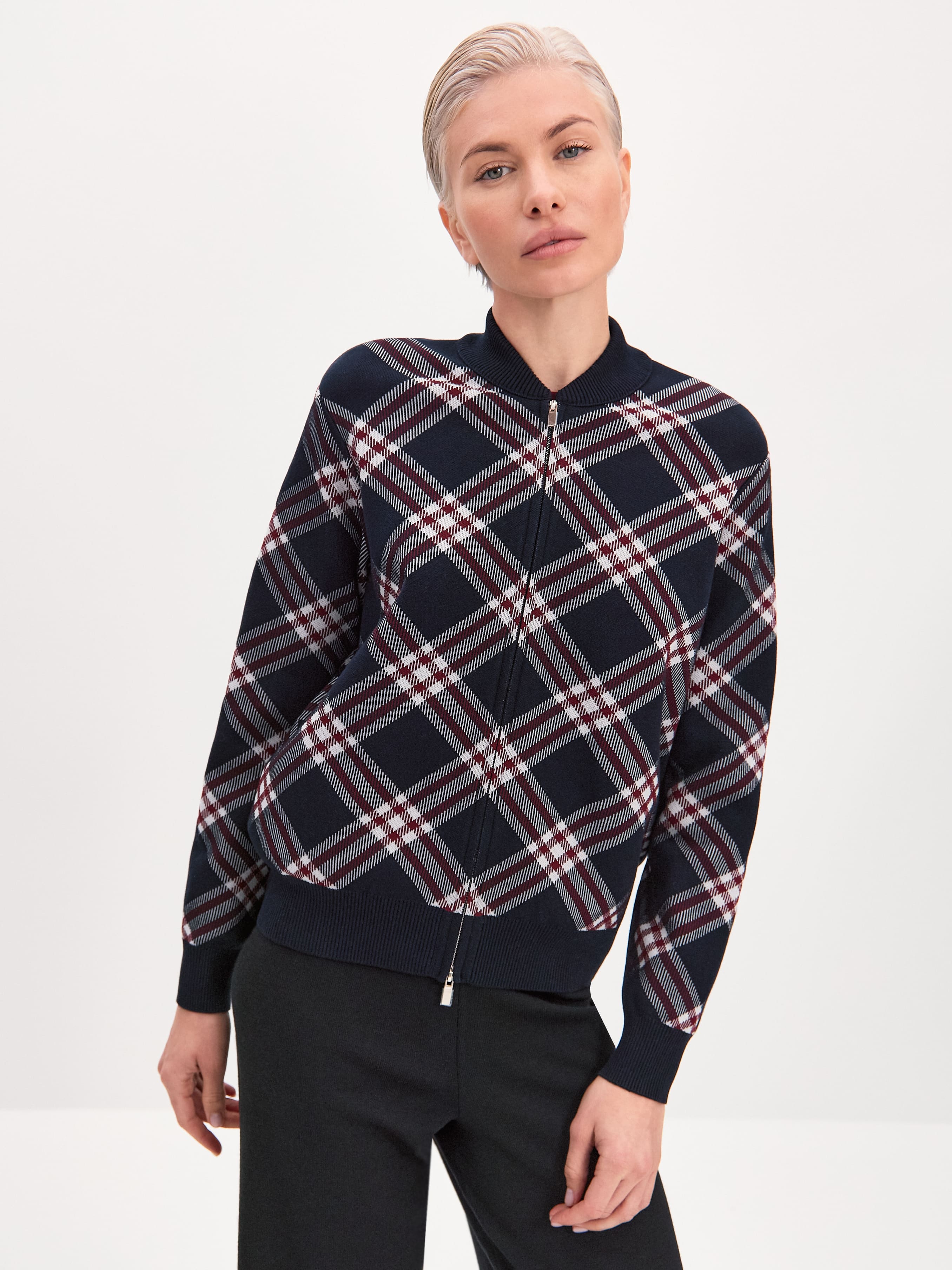 Пандора кардиган (бомбер) трикотажный (темно-синий, 44-46)