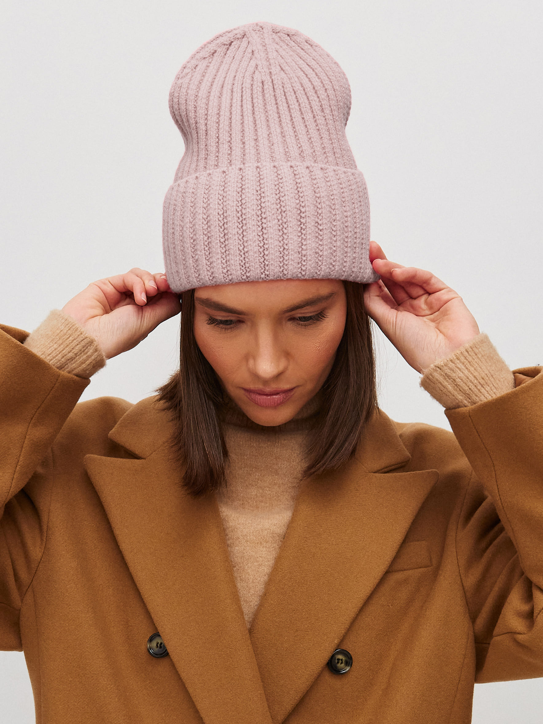 Лайт2 шапка трикотажная (светло-розовый, 56-58)