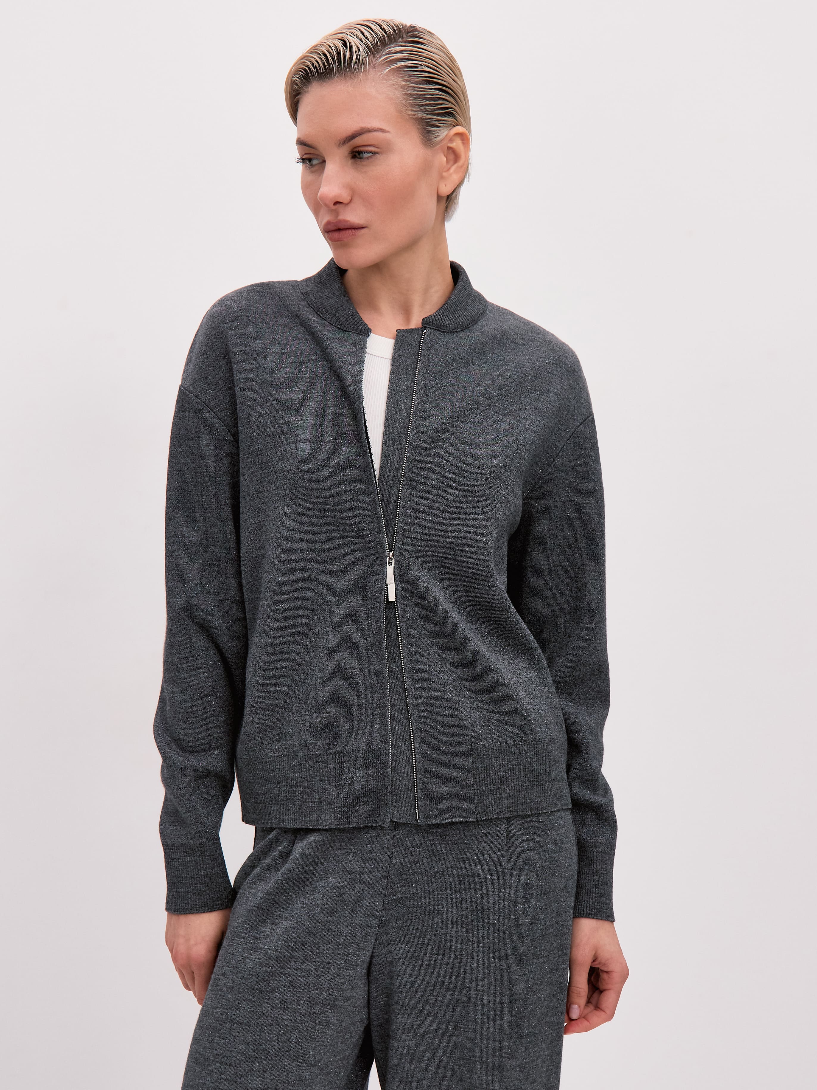 Нейс джемпер (бомбер) трикотажный (маренго, 44-46)