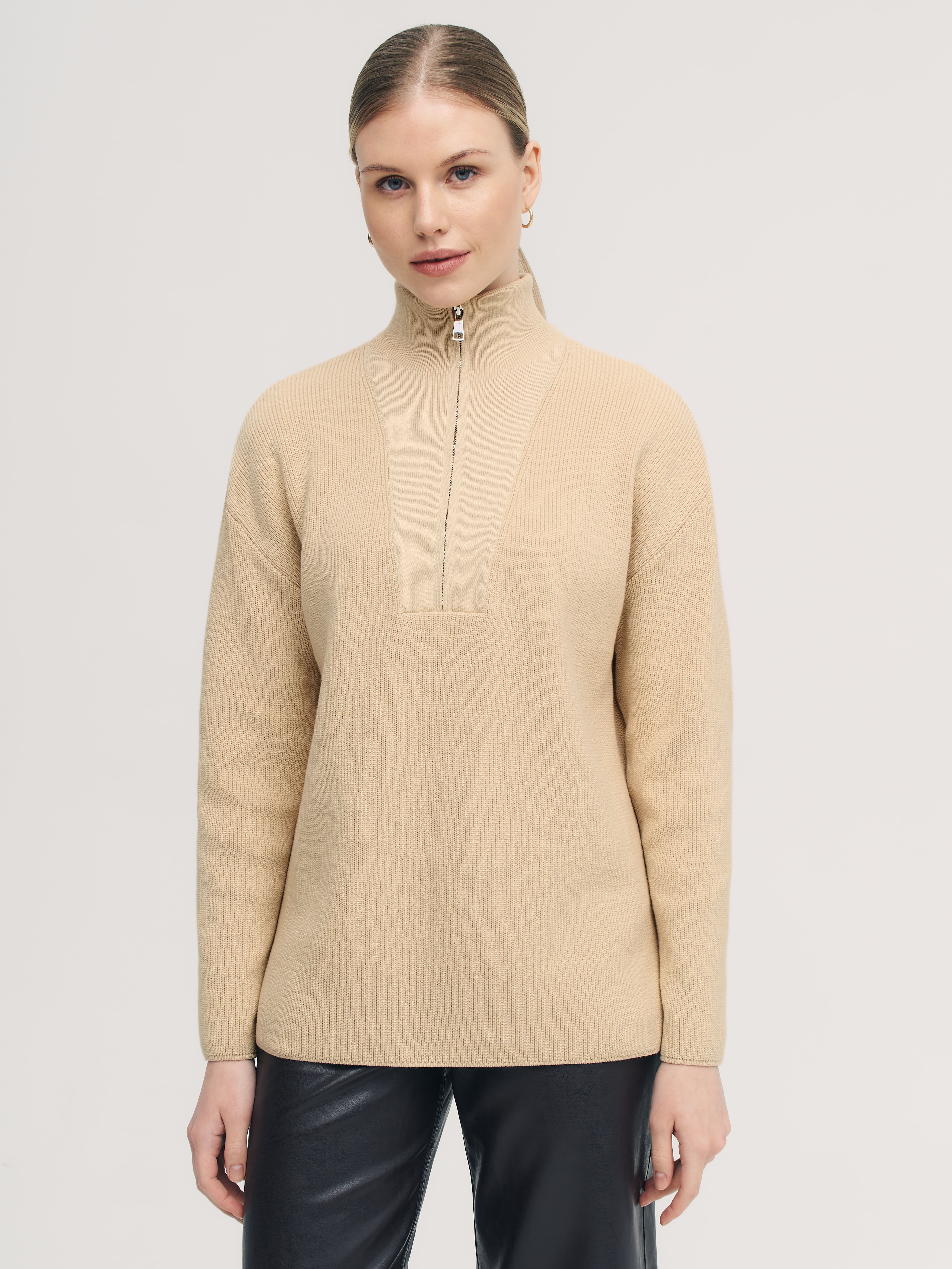 Райди джемпер трикотажный (песочный, 44-46)