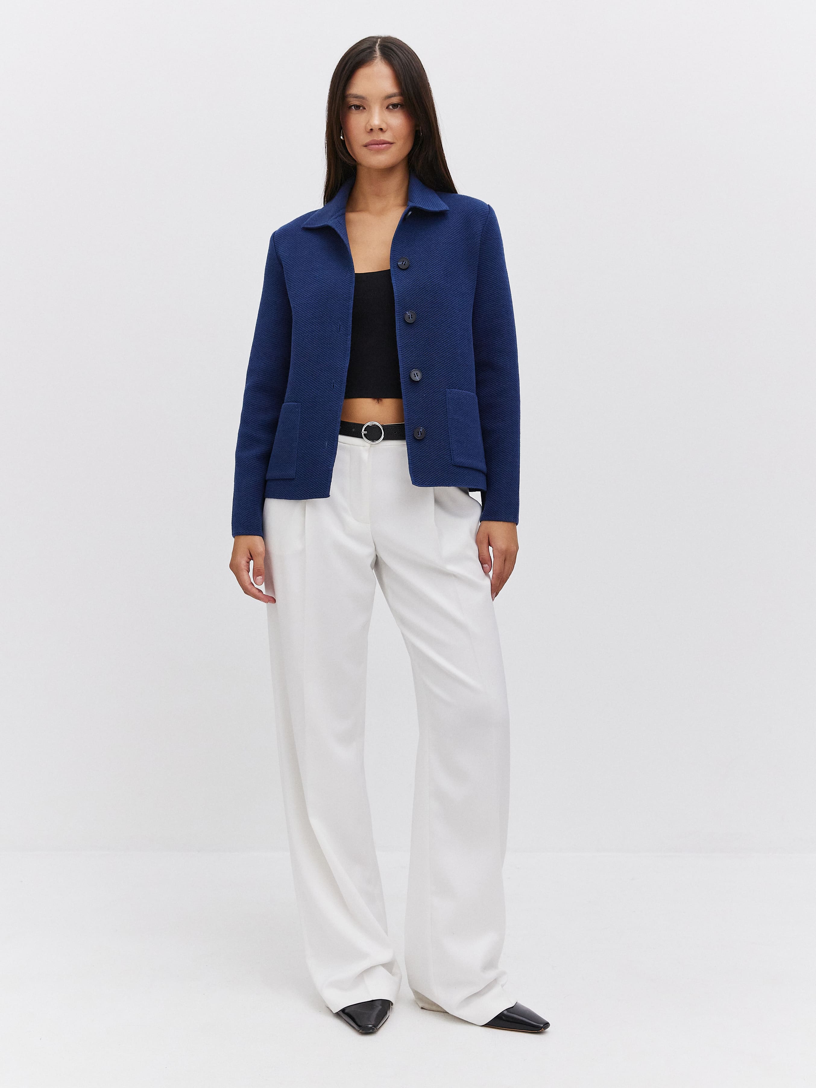 Аврора жакет трикотажный (т.синий, 44-46)