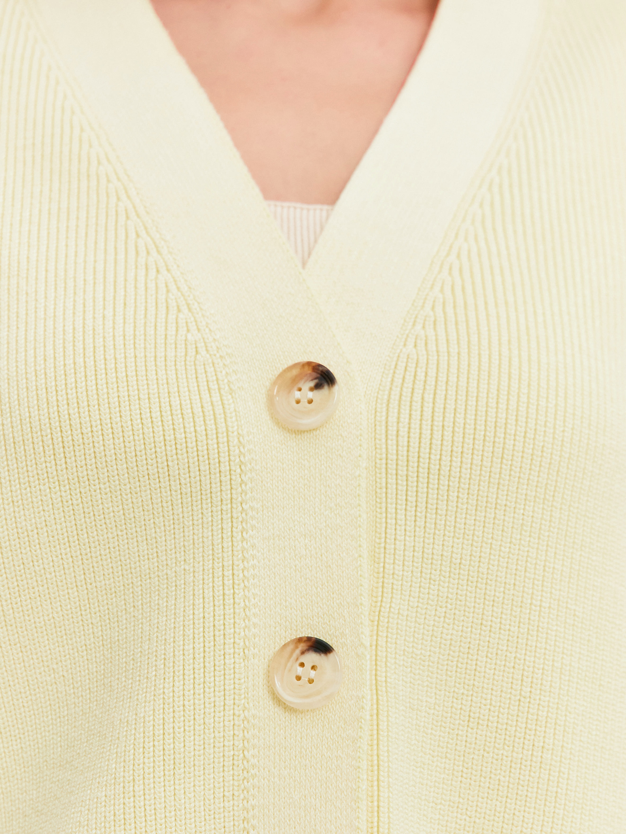 Родос кардиган трикотажный (бледно-желтый, 44-46)