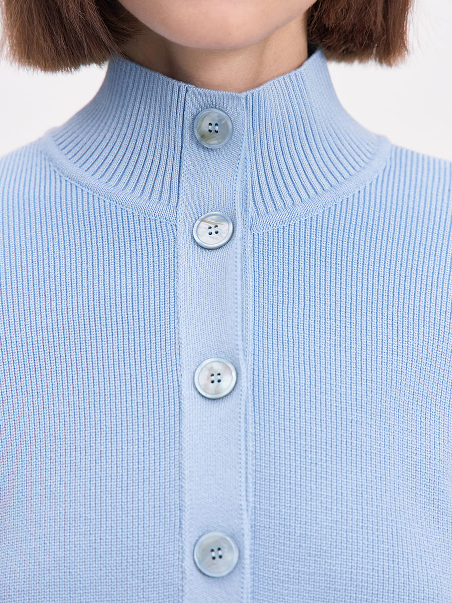 Латина кардиган трикотажный (голубой, 44-46)