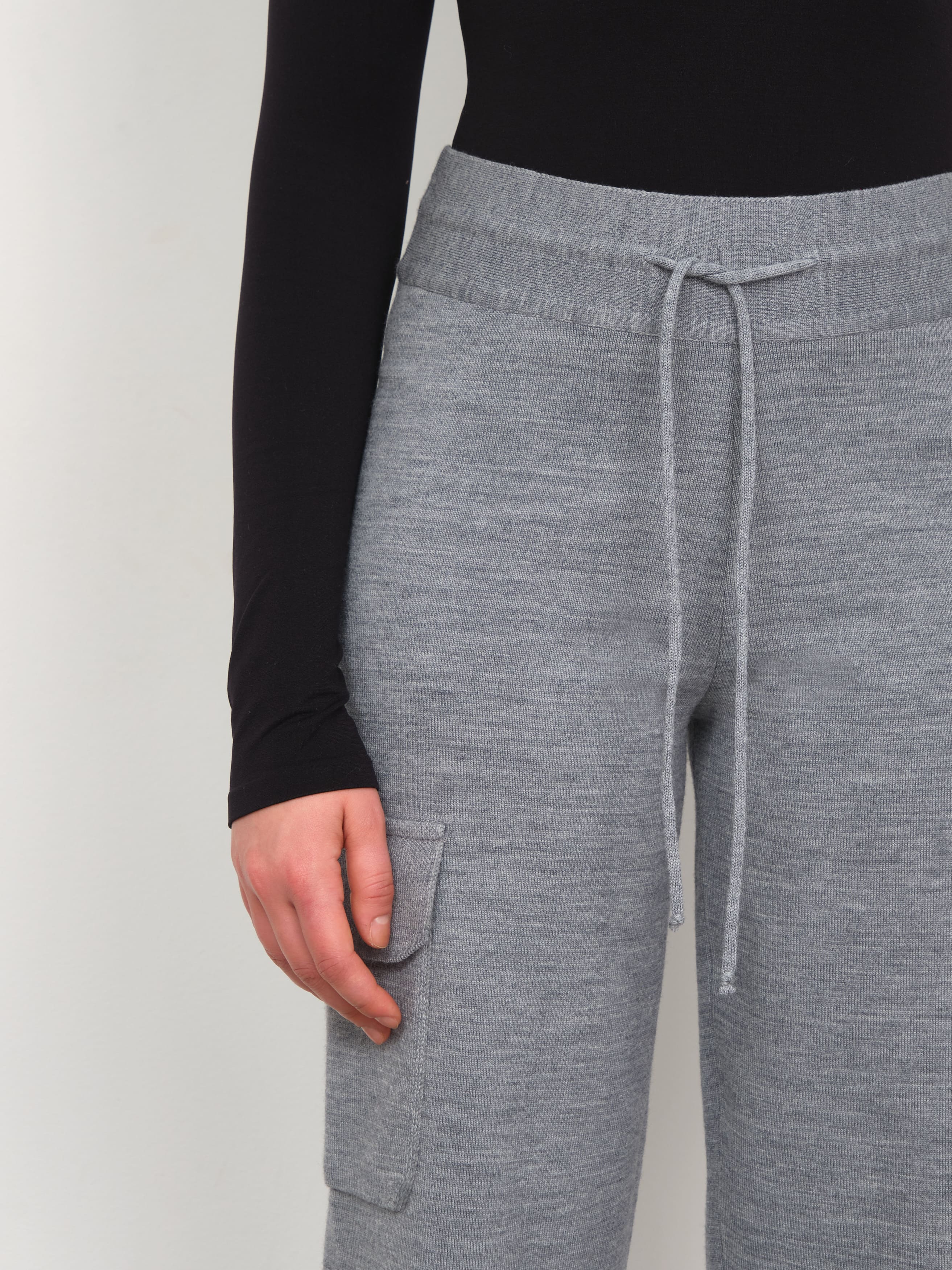 Эверест брюки трикотажные (серый меланж, 44-46/164-170)