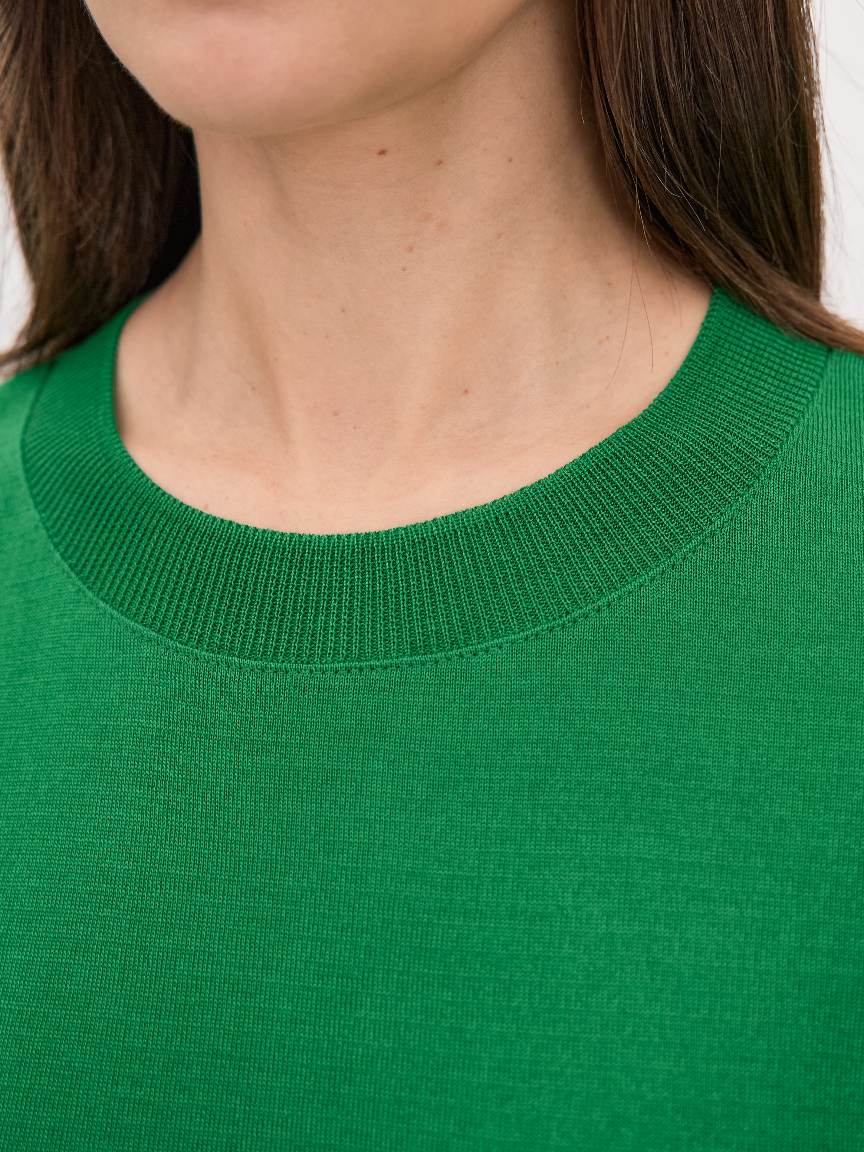 Адель джемпер (футболка) трикотажный (ярко-зеленый, 44-46)