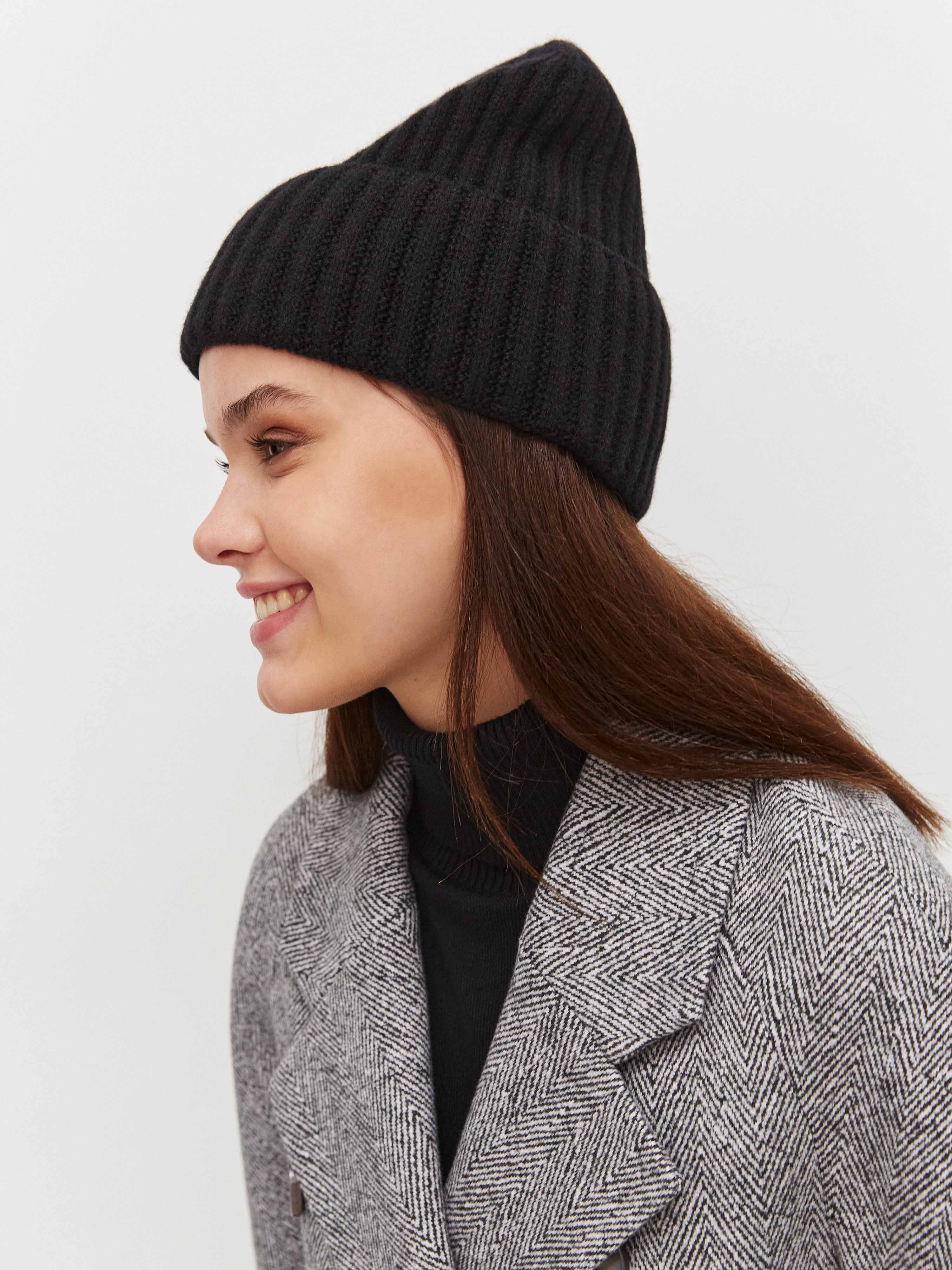 Лайт2 шапка трикотажная (черный, 56-58)