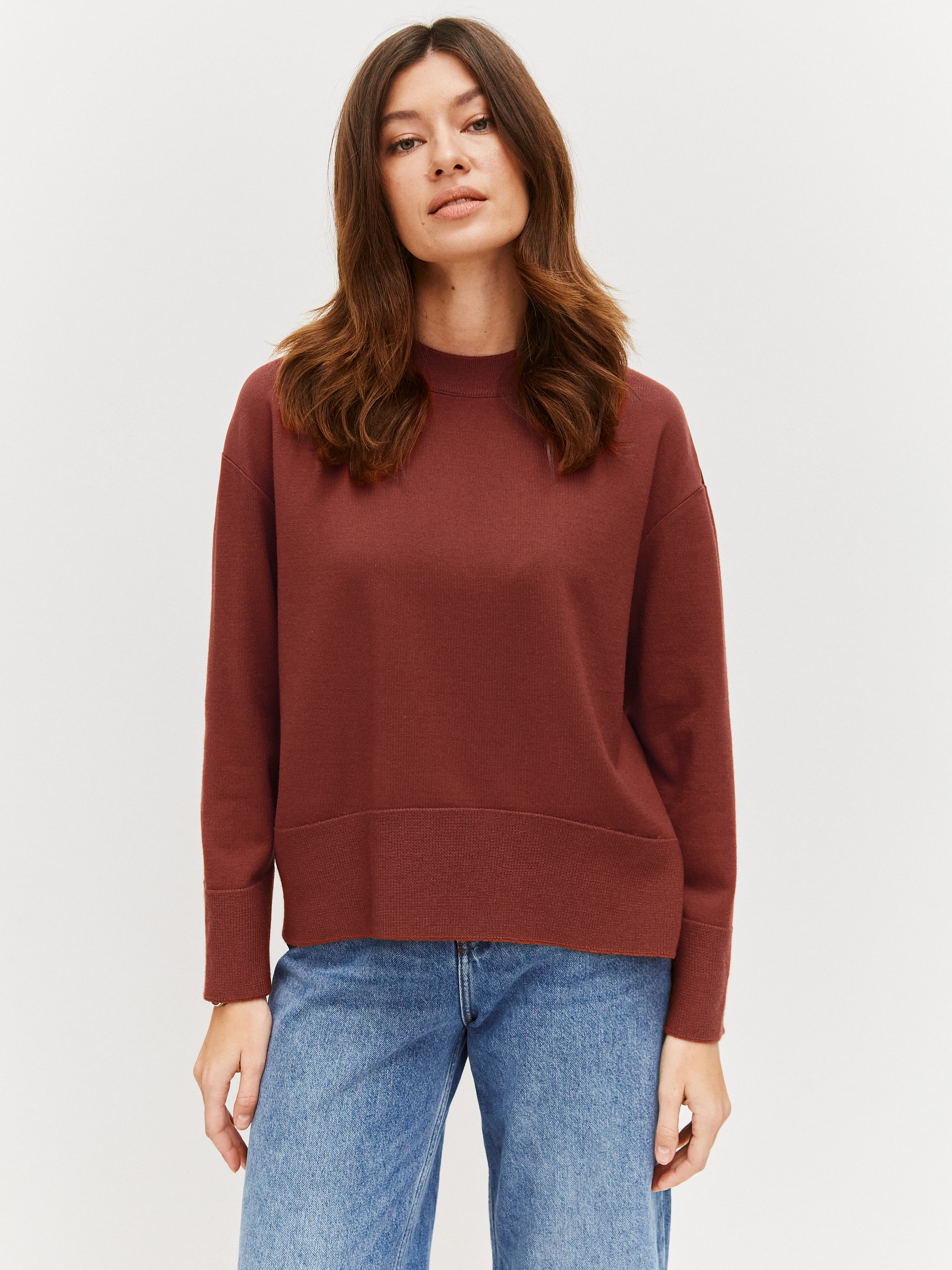 Дания джемпер трикотажный (терракот, 44-46)