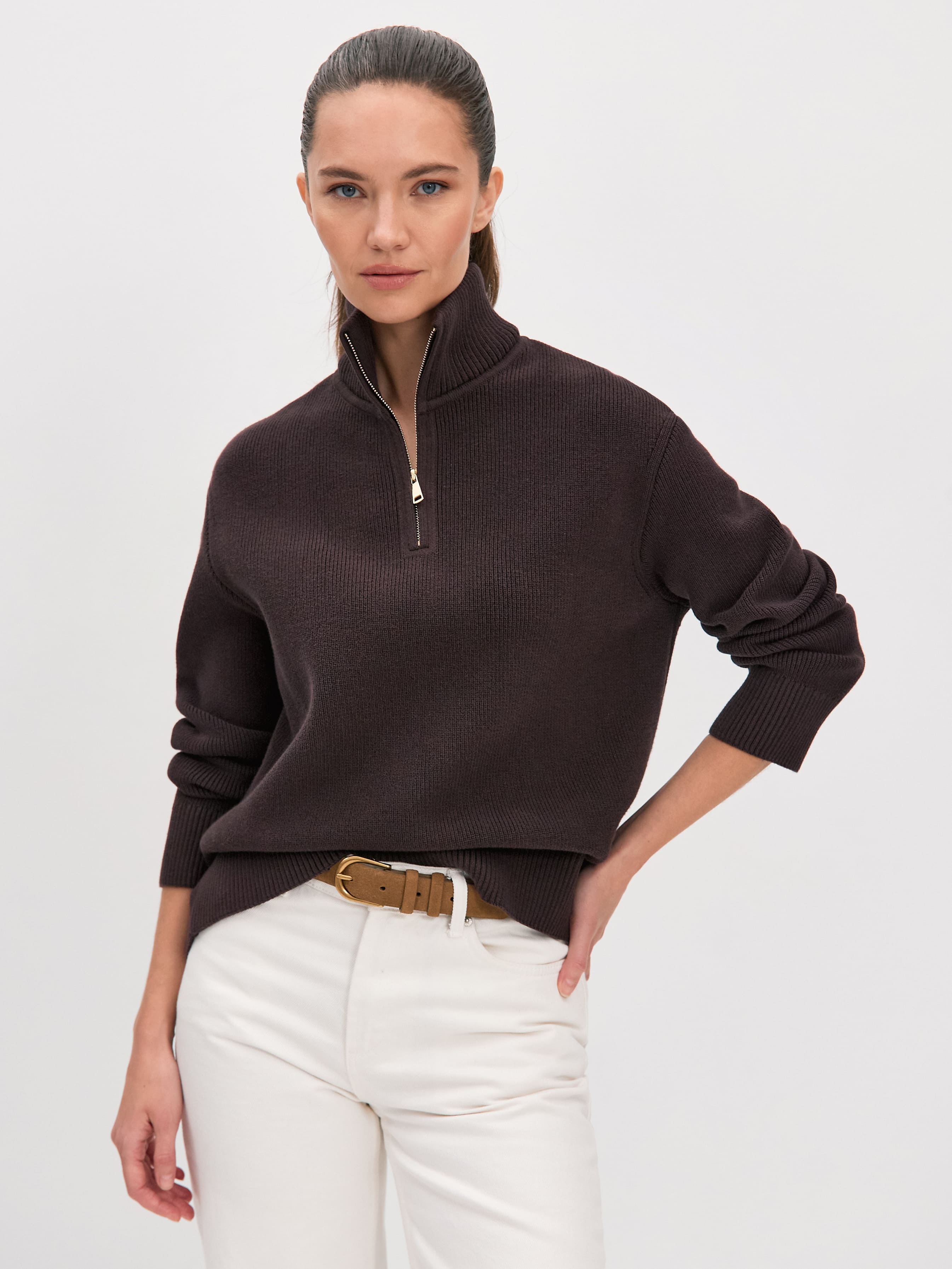 Авилон джемпер трикотажный (т. коричневый, 44-46)