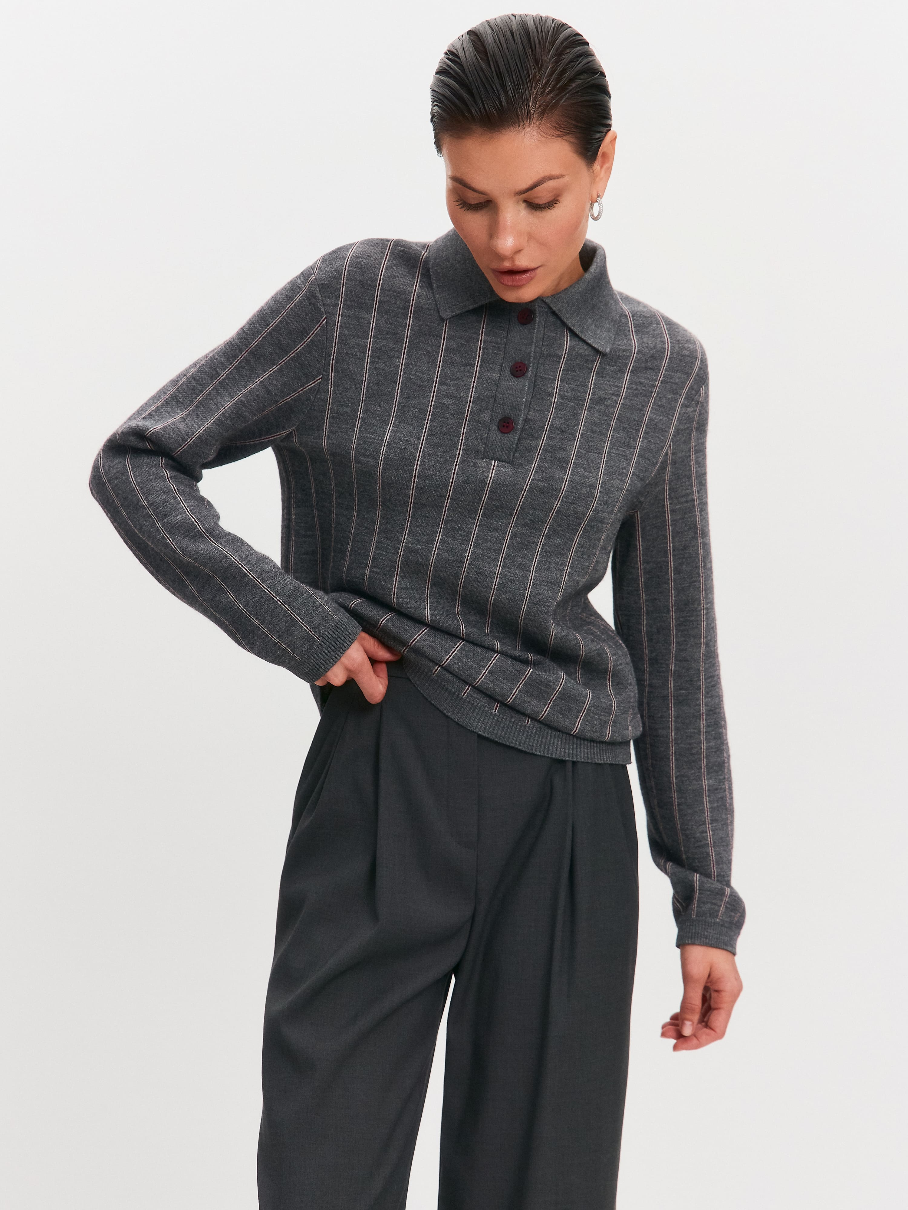 Генри джемпер (поло) трикотажный (маренго, 44-46)