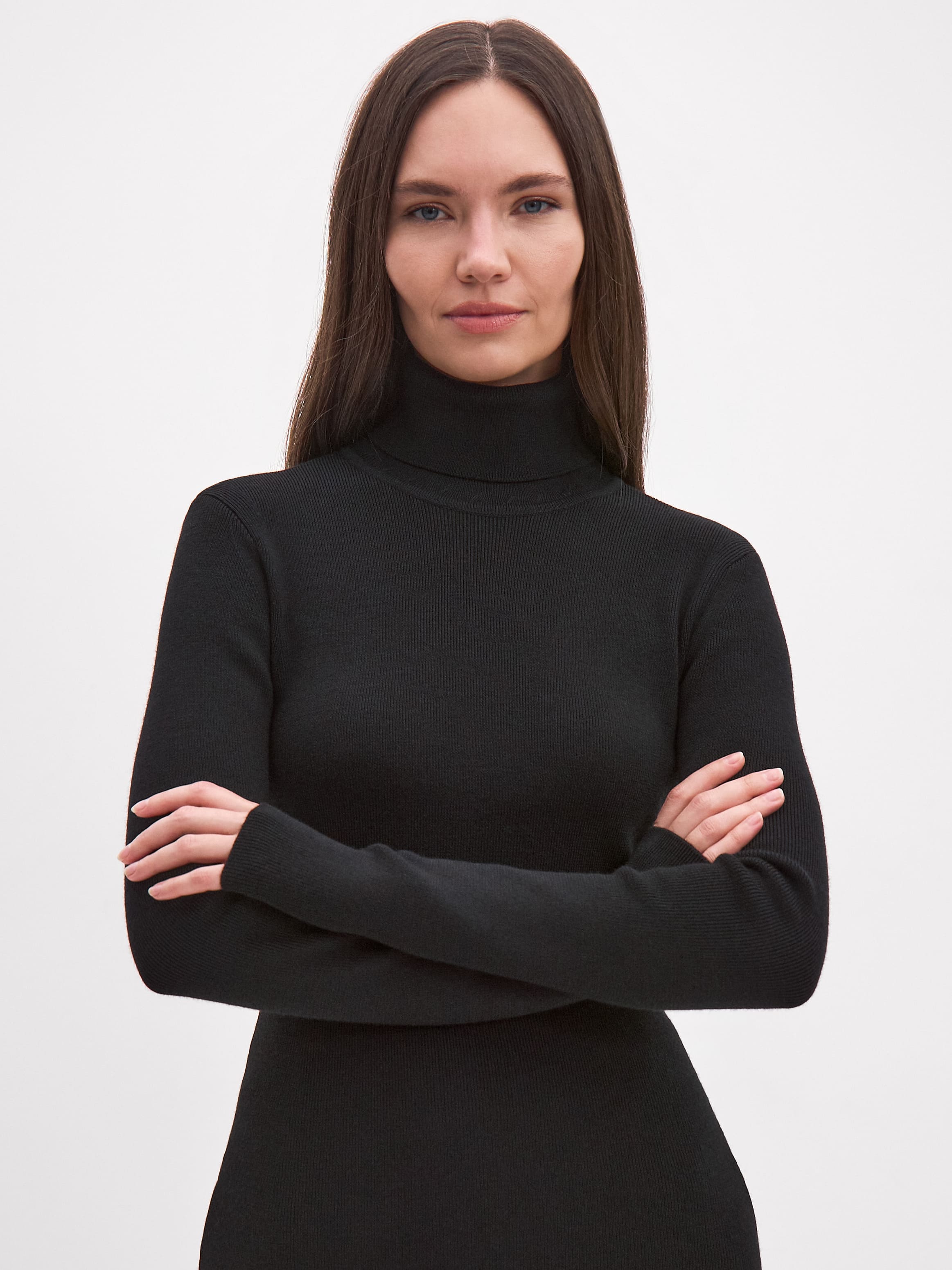 Клео водолазка трикотажная (черный, 44-46)