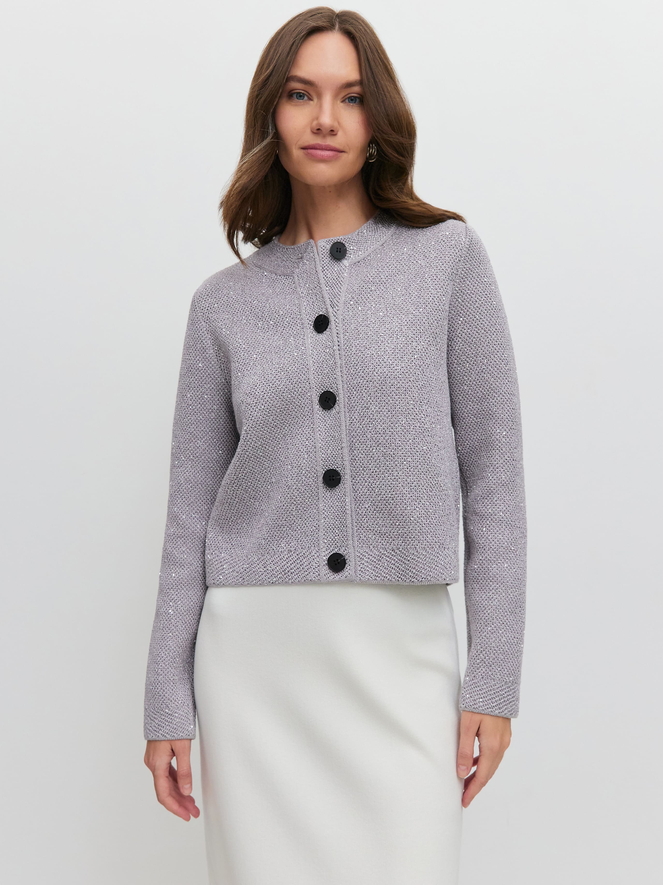 Антарес жакет трикотажный (св.серый, 44-46)