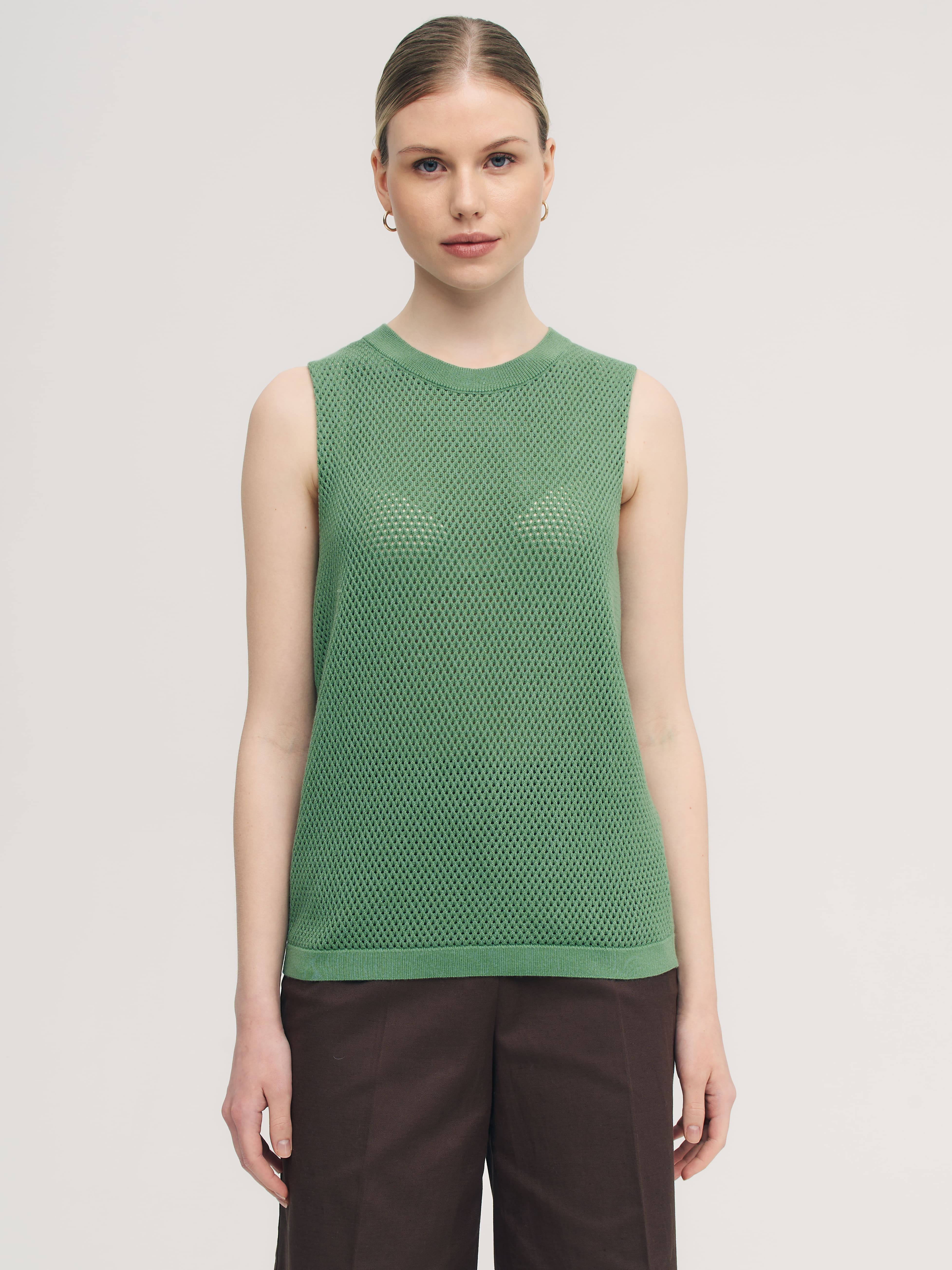 Мусс майка трикотажная (зеленый, 44-46)