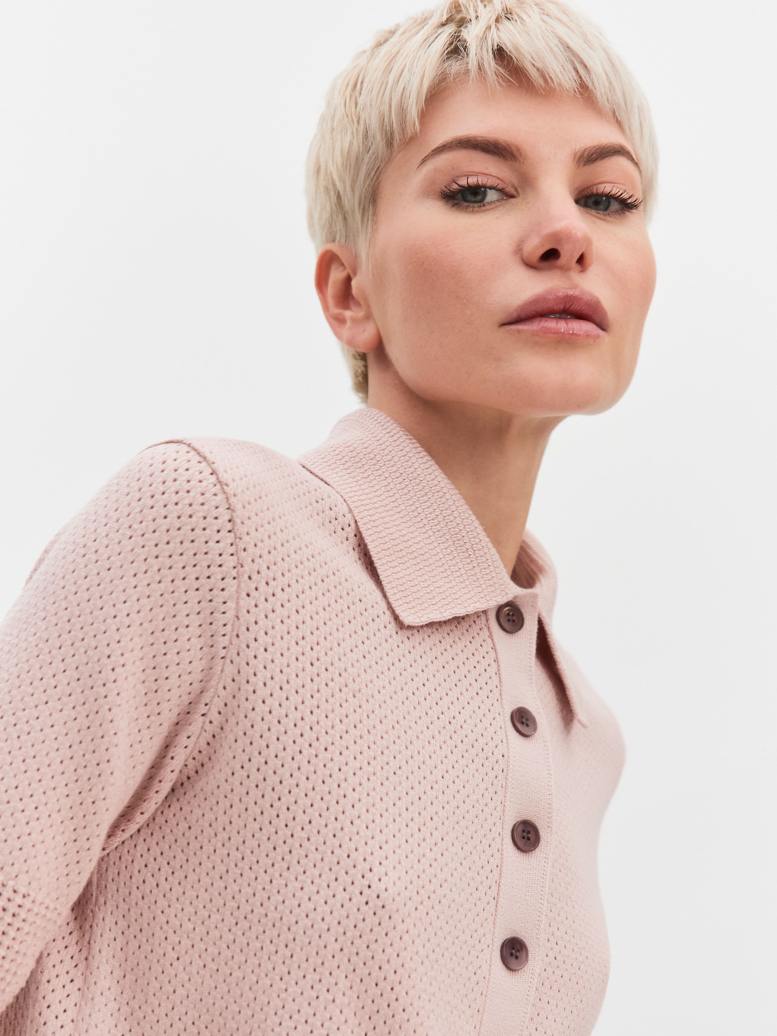 Симоне джемпер (футболка) трикотажный (пудровый, 44-46)