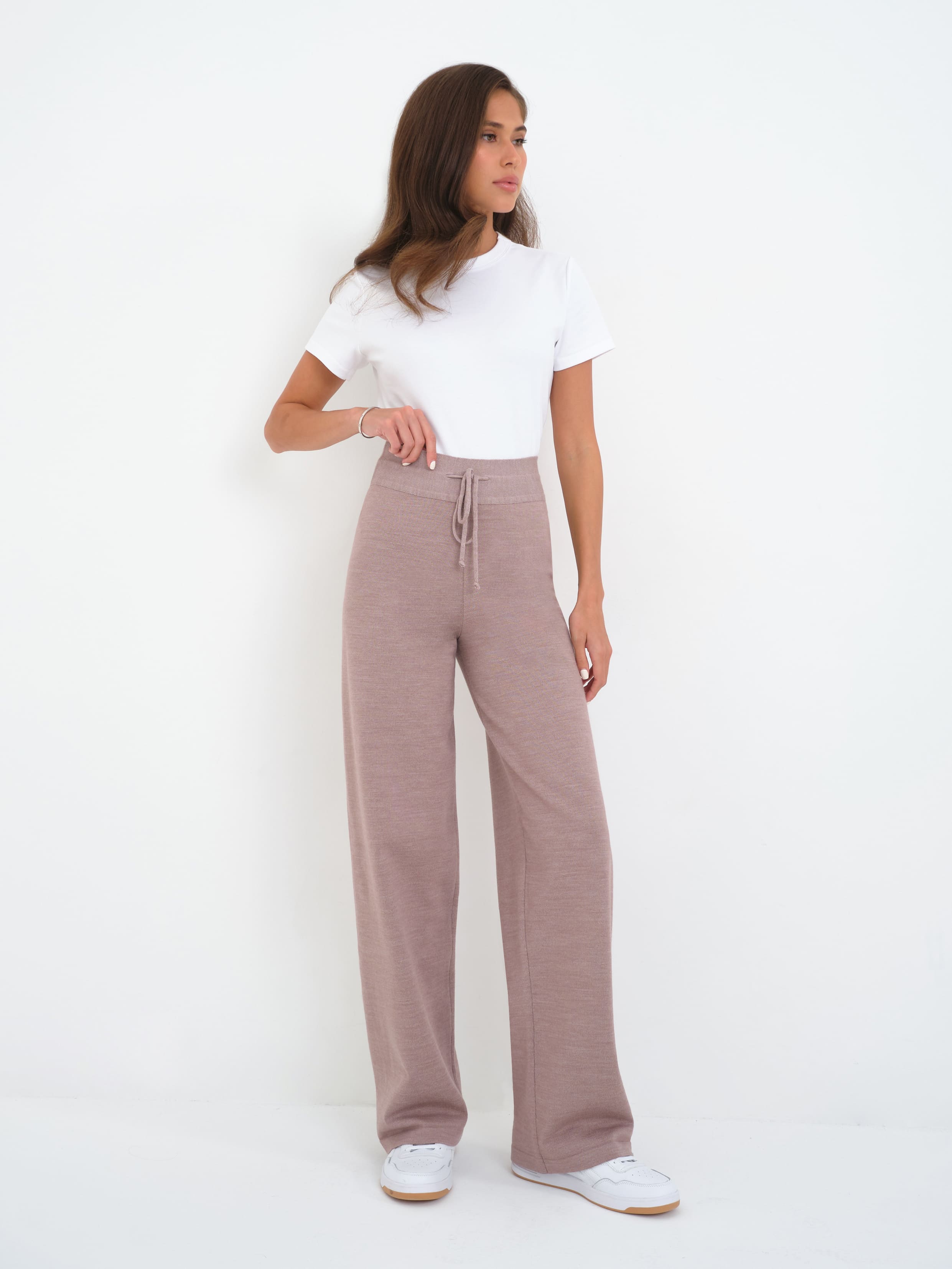 Сатурн брюки трикотажные (розовато-серый, 40-42/164-170)