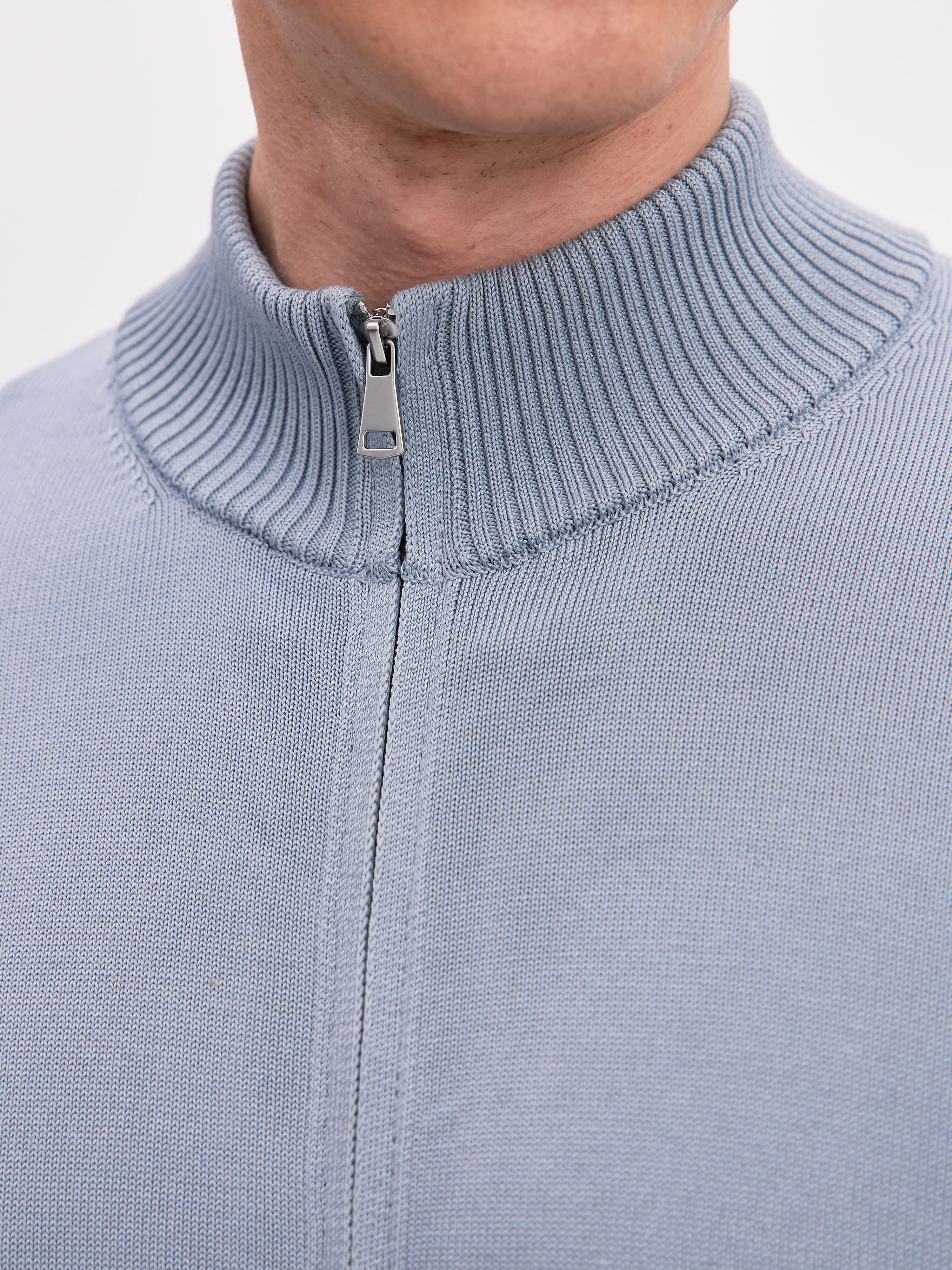 Ларго кардиган трикотажный (серо-голубой, 48/176-182)