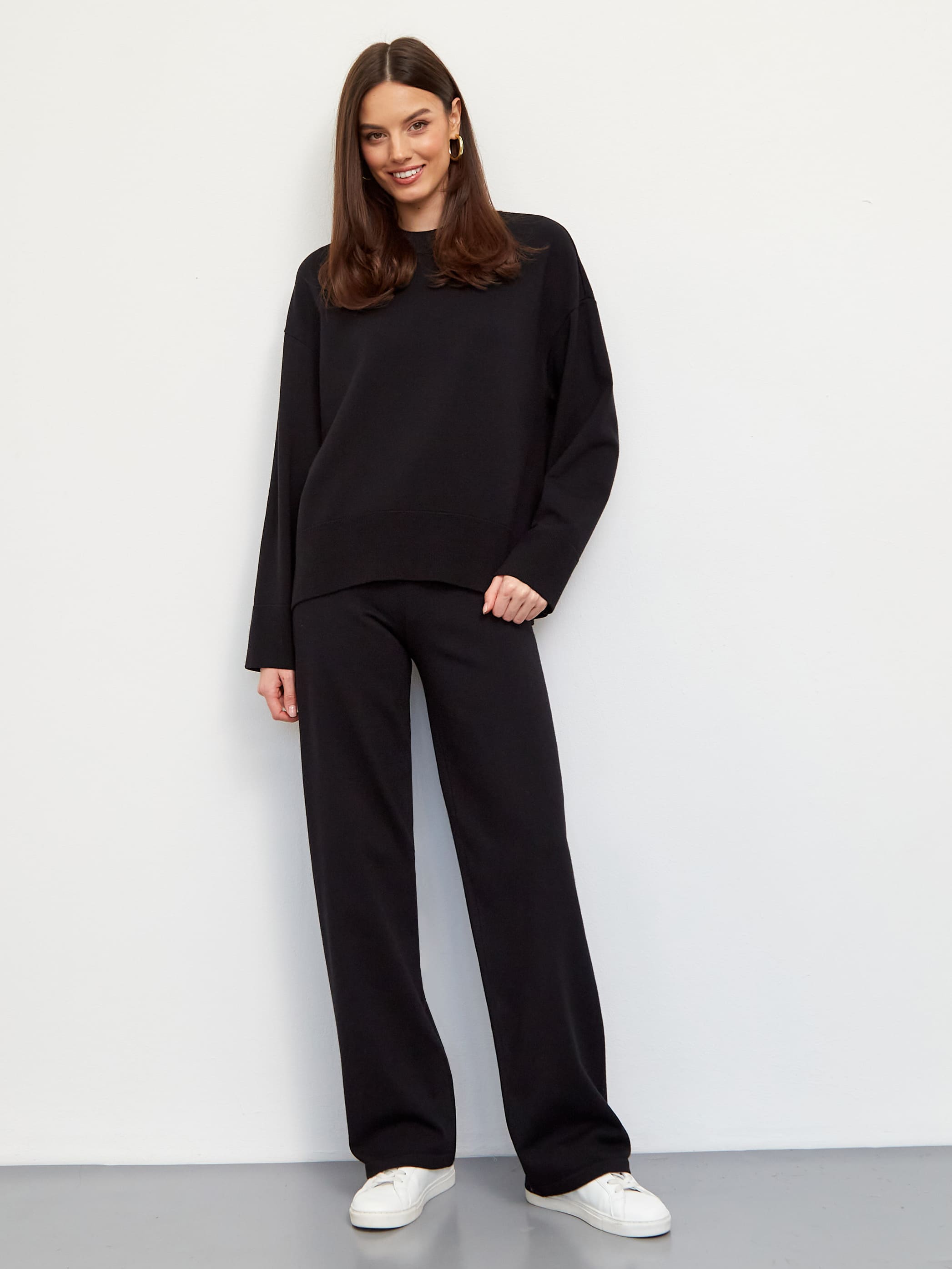 Дания костюм (джемпер+брюки) трикотажный (черный, 40-42/164-170)