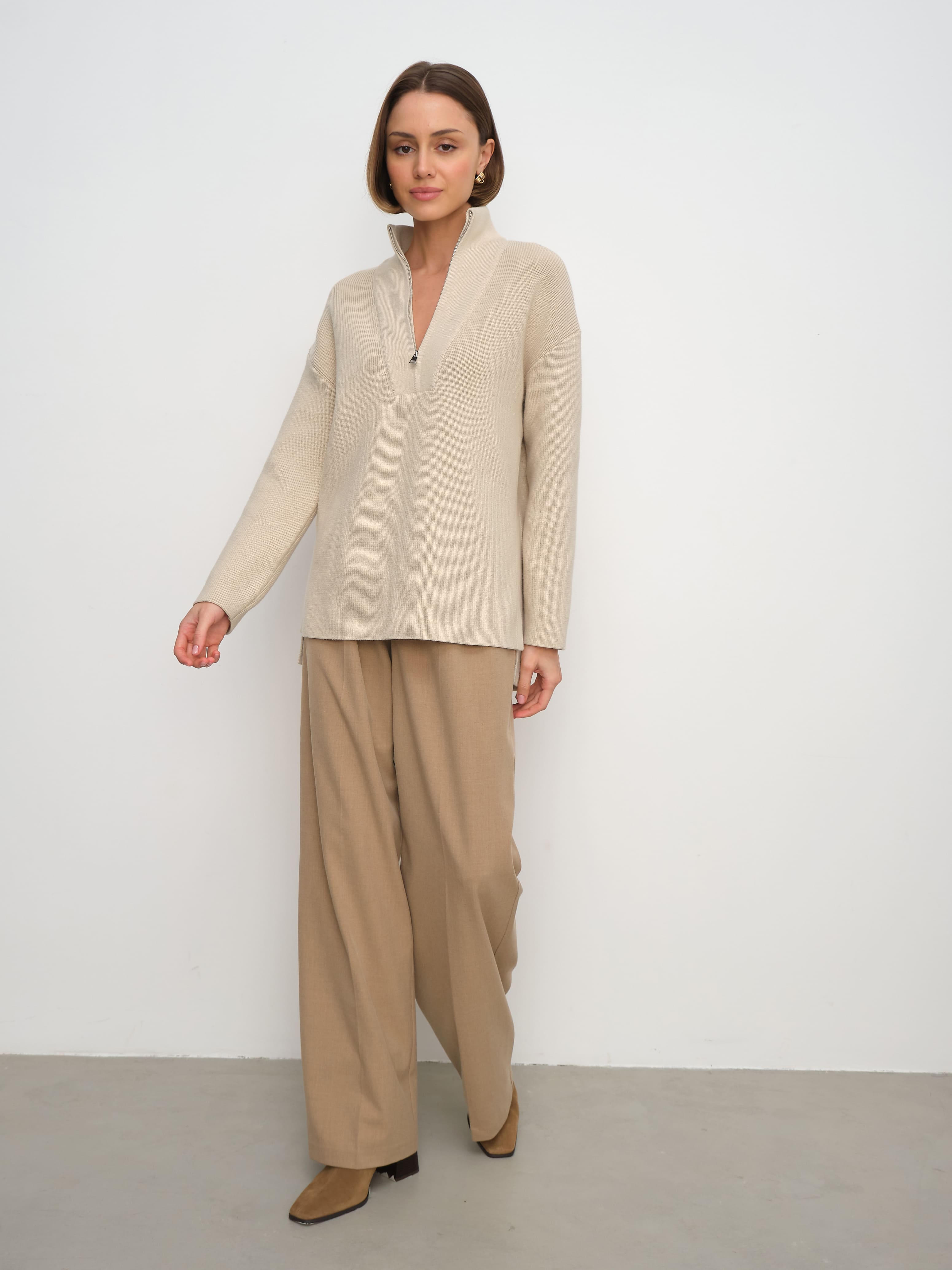 Голди джемпер трикотажный (кремовый, 44-46)