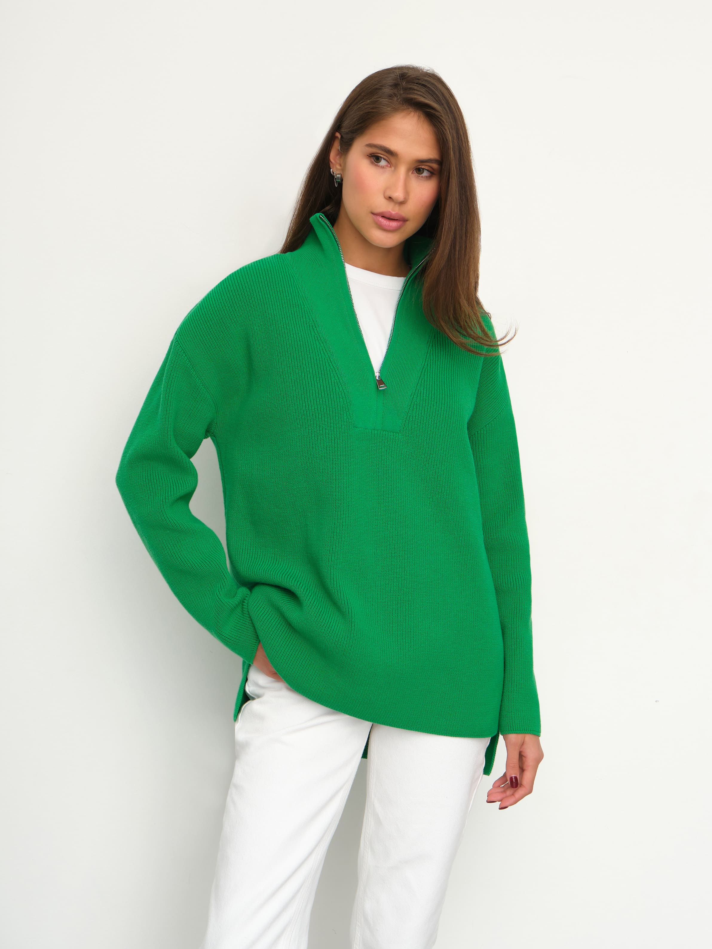 Райди джемпер трикотажный (ярко-зеленый, 44-46)