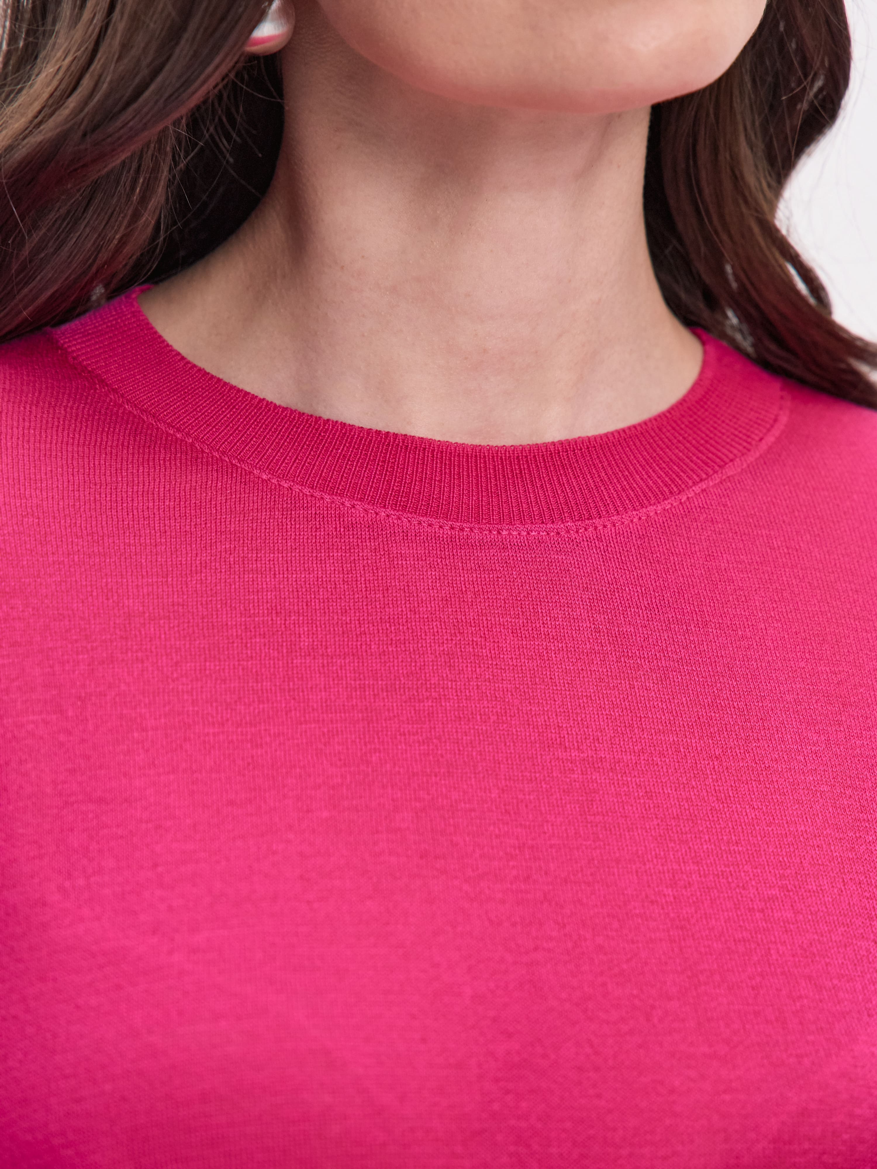 Мика джемпер (футболка) трикотажный (фуксия, One size (44-52))