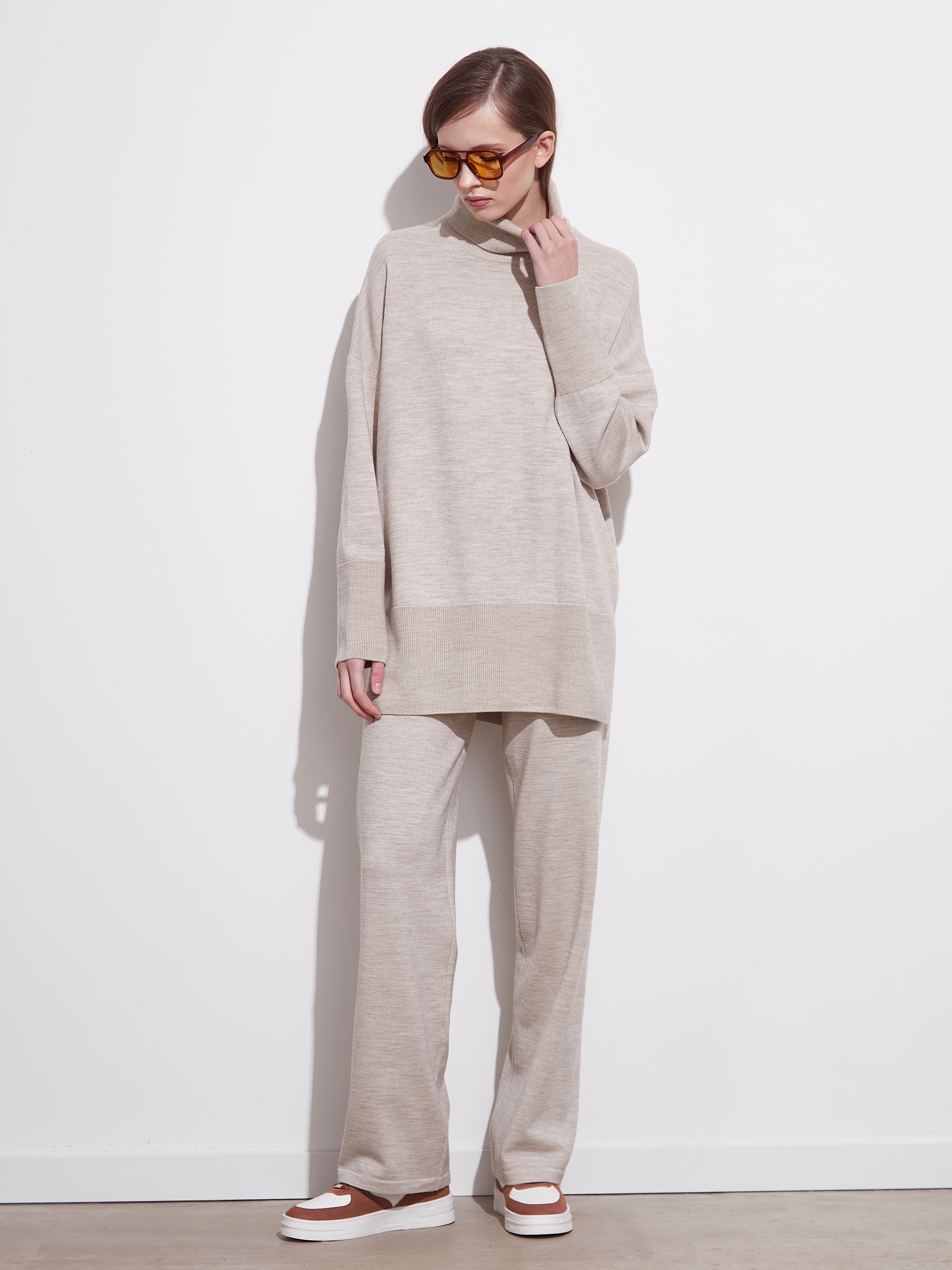 Сатурн брюки трикотажные (светло-песочный, 44-46/164-170)