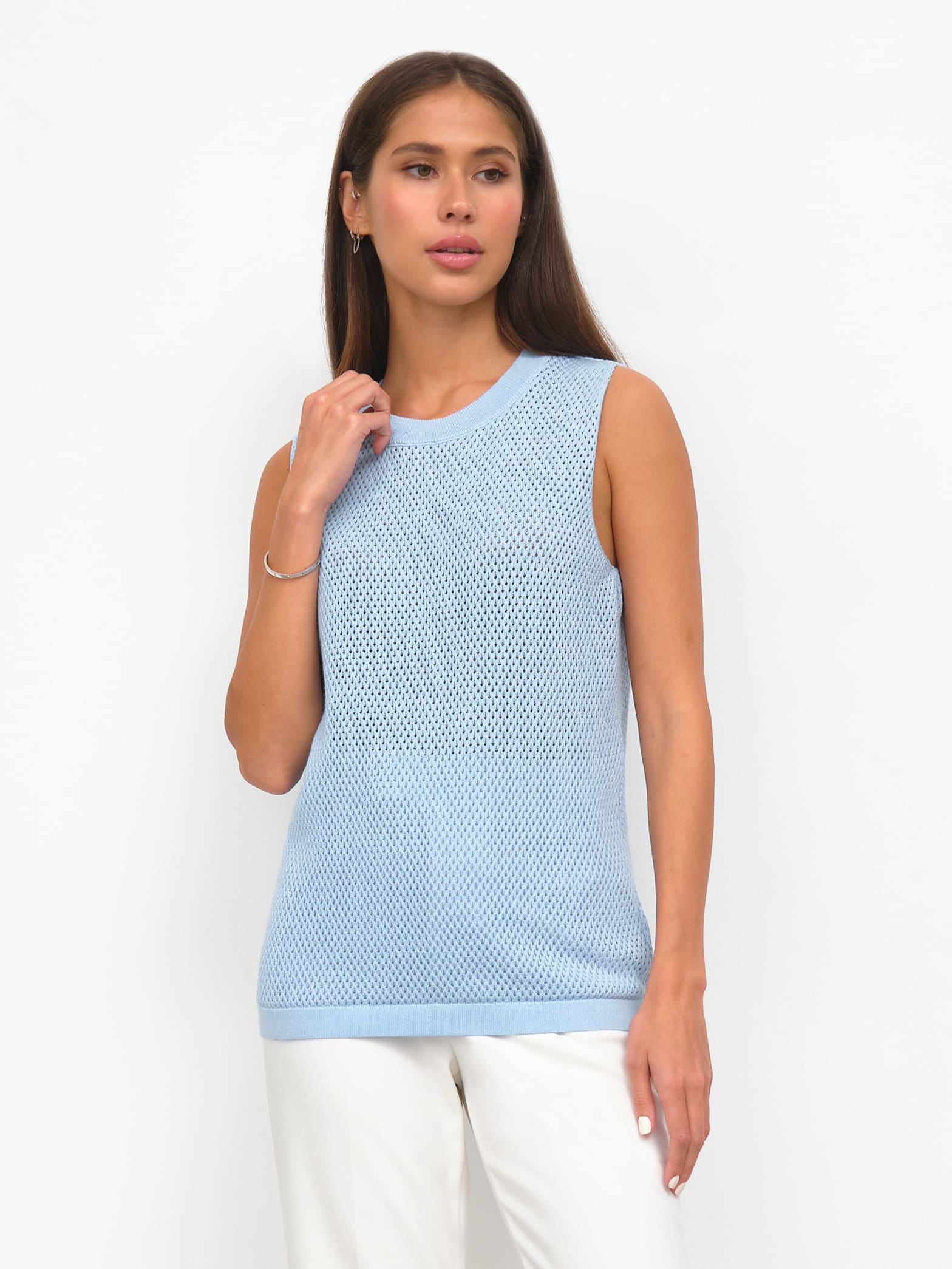 Мусс майка трикотажная (голубой, 44-46)