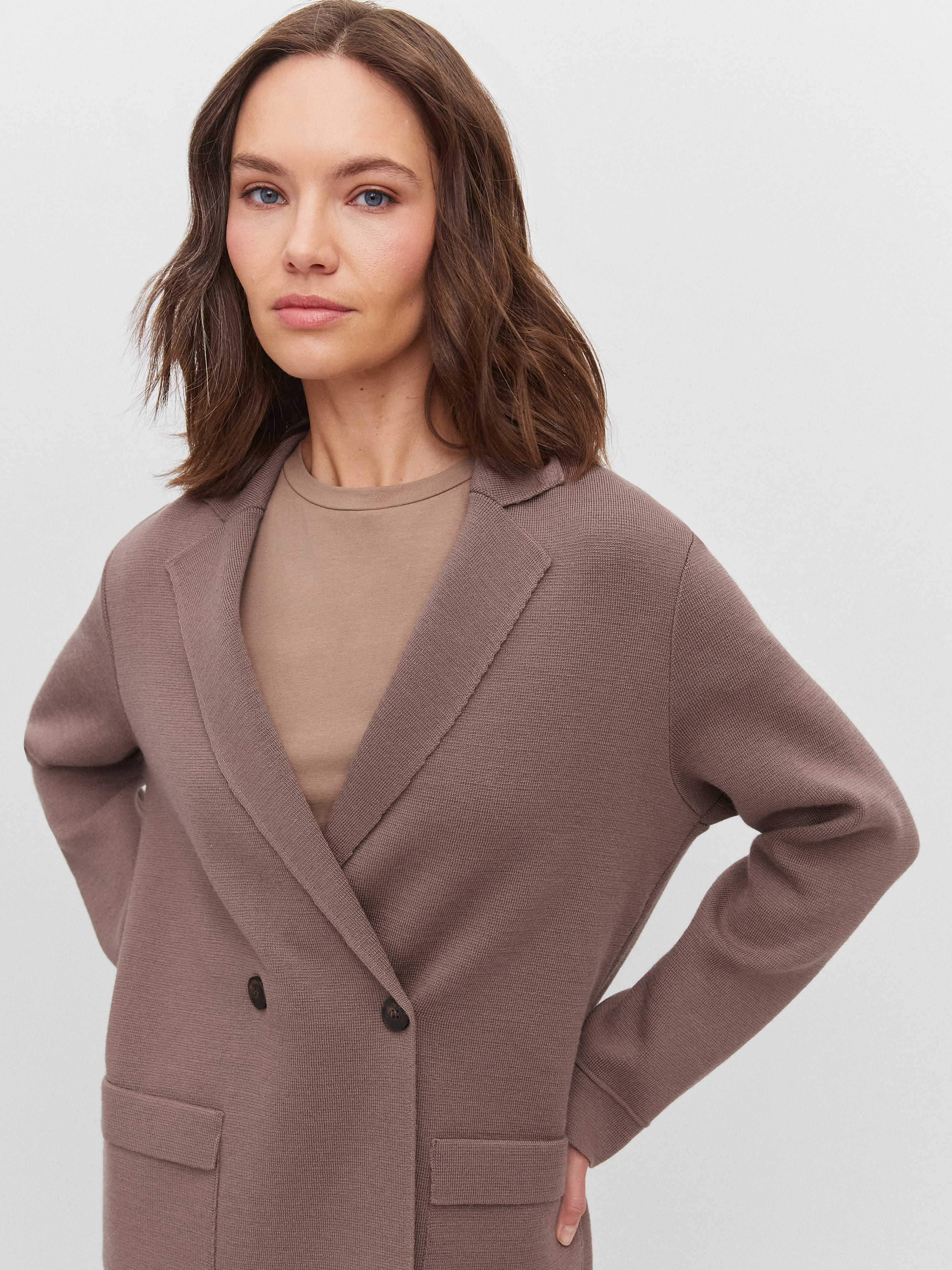 Фарго пиджак трикотажный (какао, 44-46)