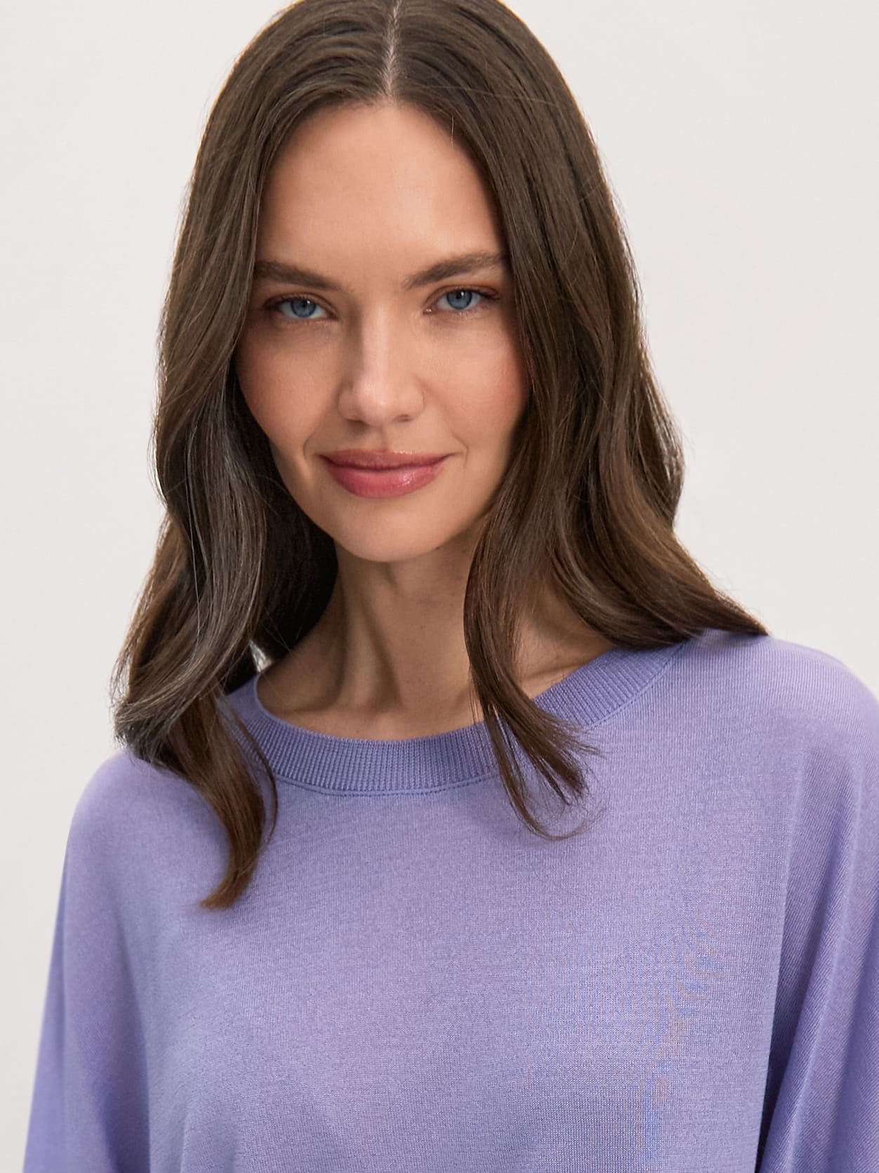 Мика джемпер (футболка) трикотажный (лаванда, One size (44-52))