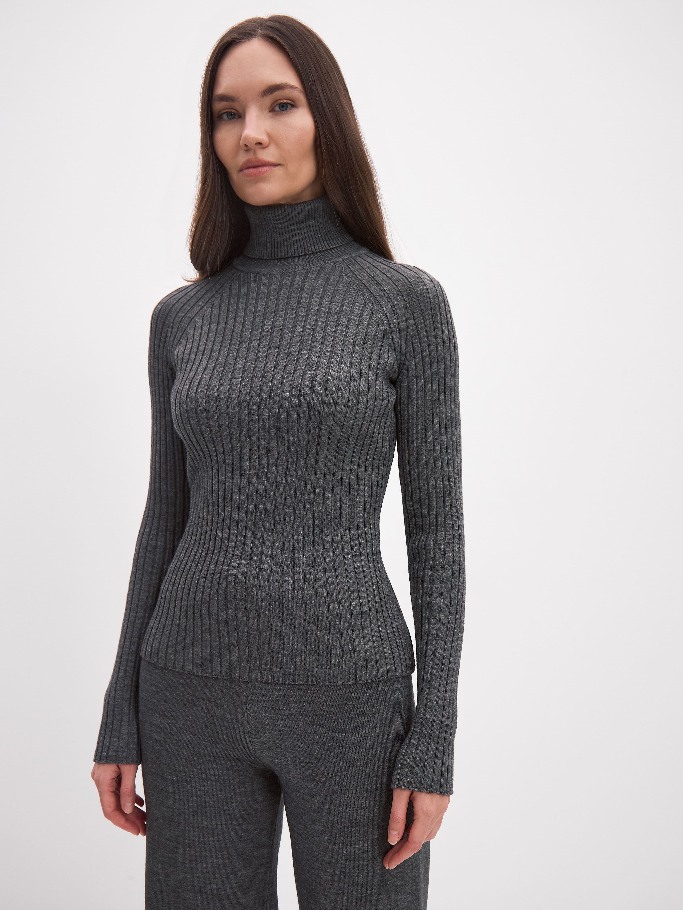 Бридж водолазка трикотажная (маренго, 44-46)