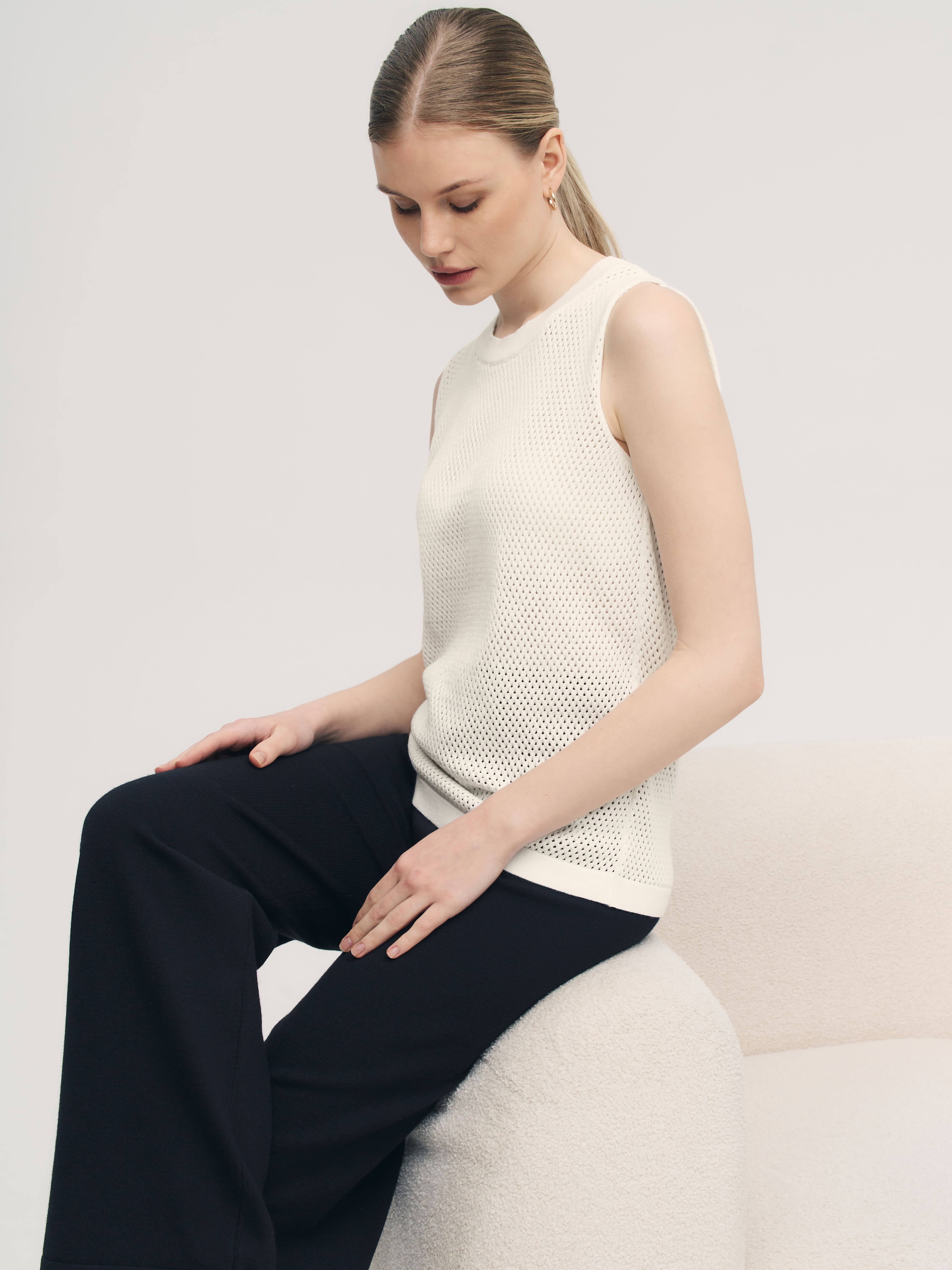 Мусс майка трикотажная (белый, 44-46)