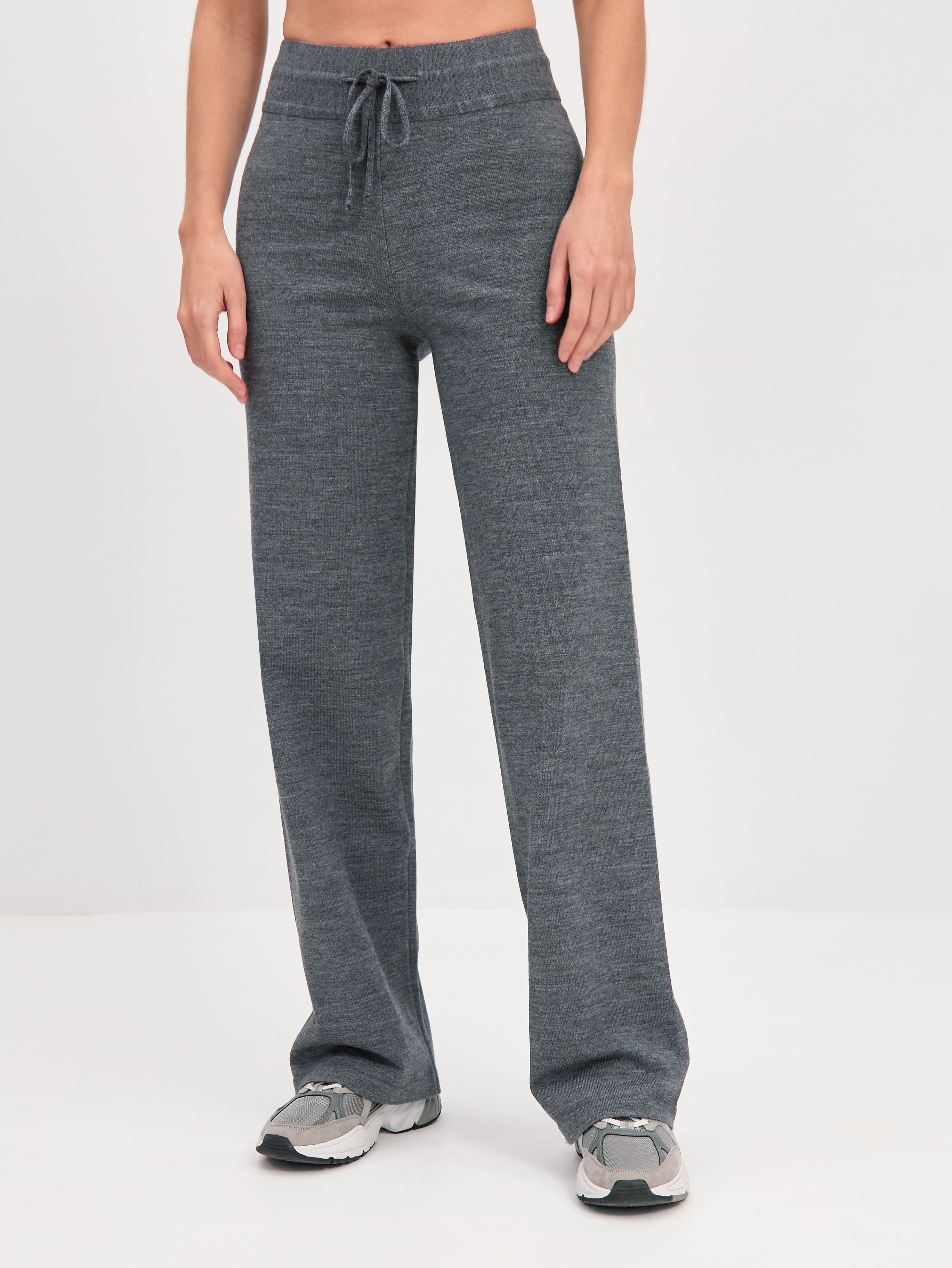 Джемми брюки трикотажные (серый меланж, 44-46/164-170)