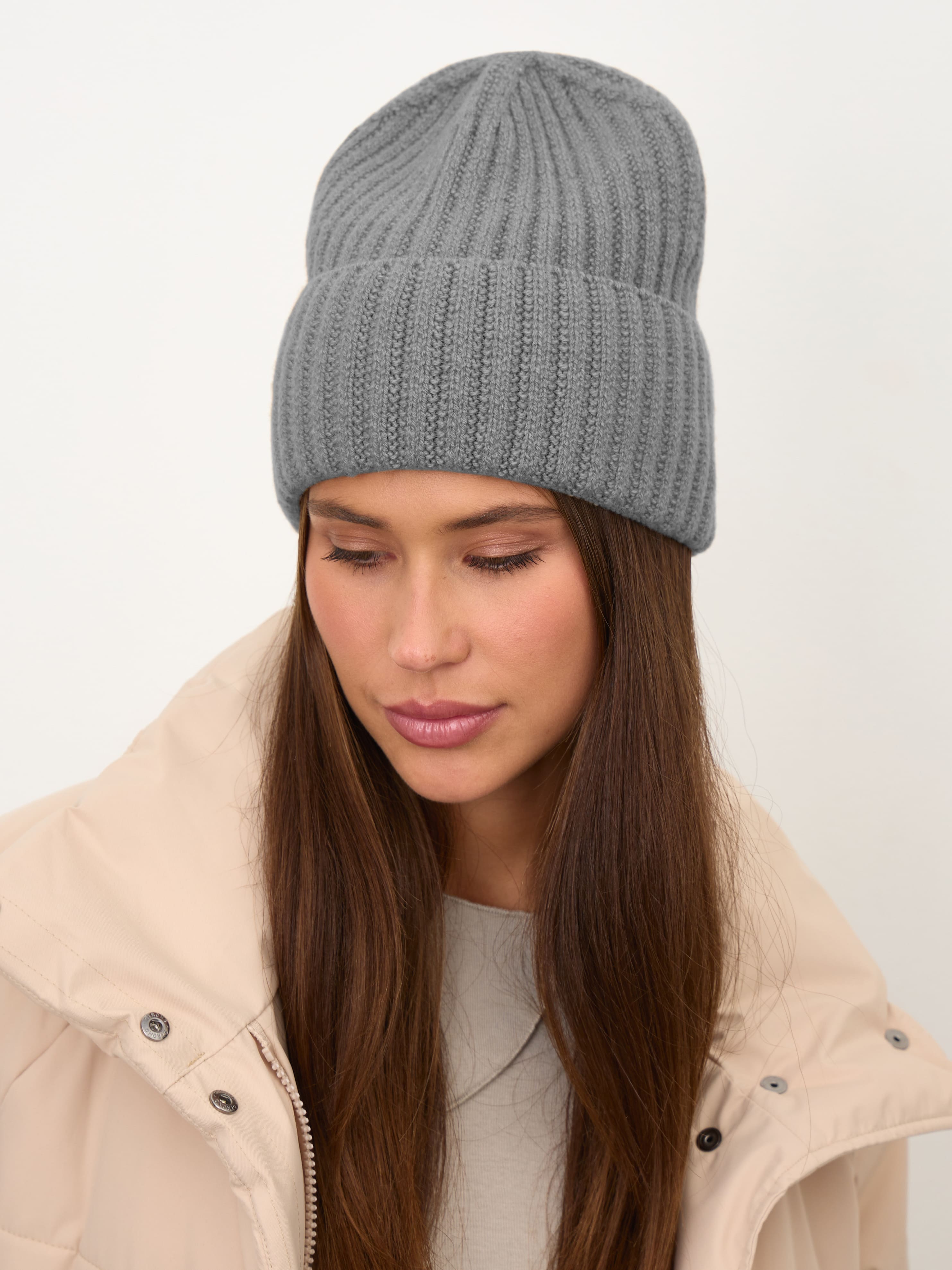 Лайт шапка трикотажная (серый, 56-58)